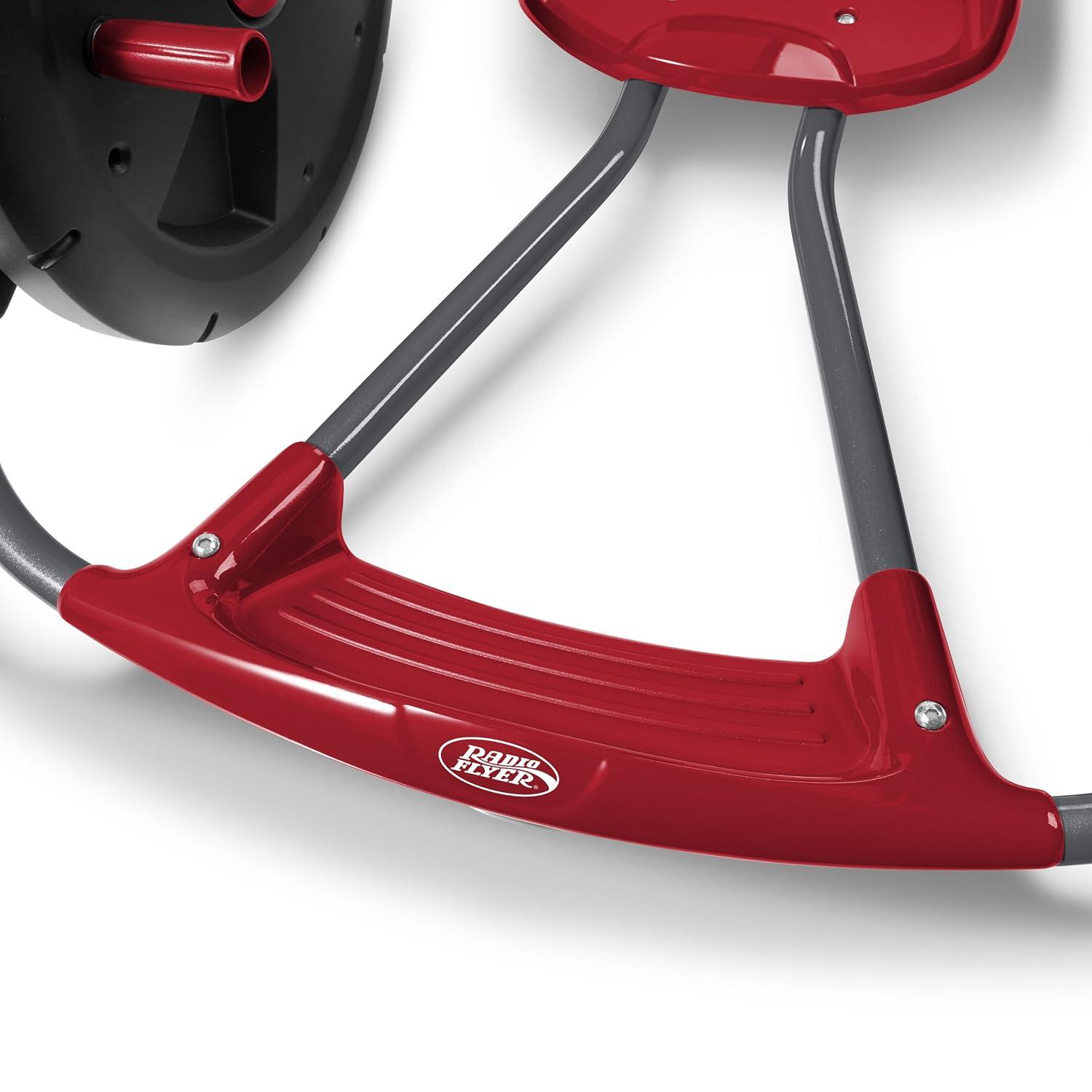 Radio Flyer, Cyclone Ride-on for Kids, Arm Powered, 16" Wheels, Red, Multipack Quantity 1