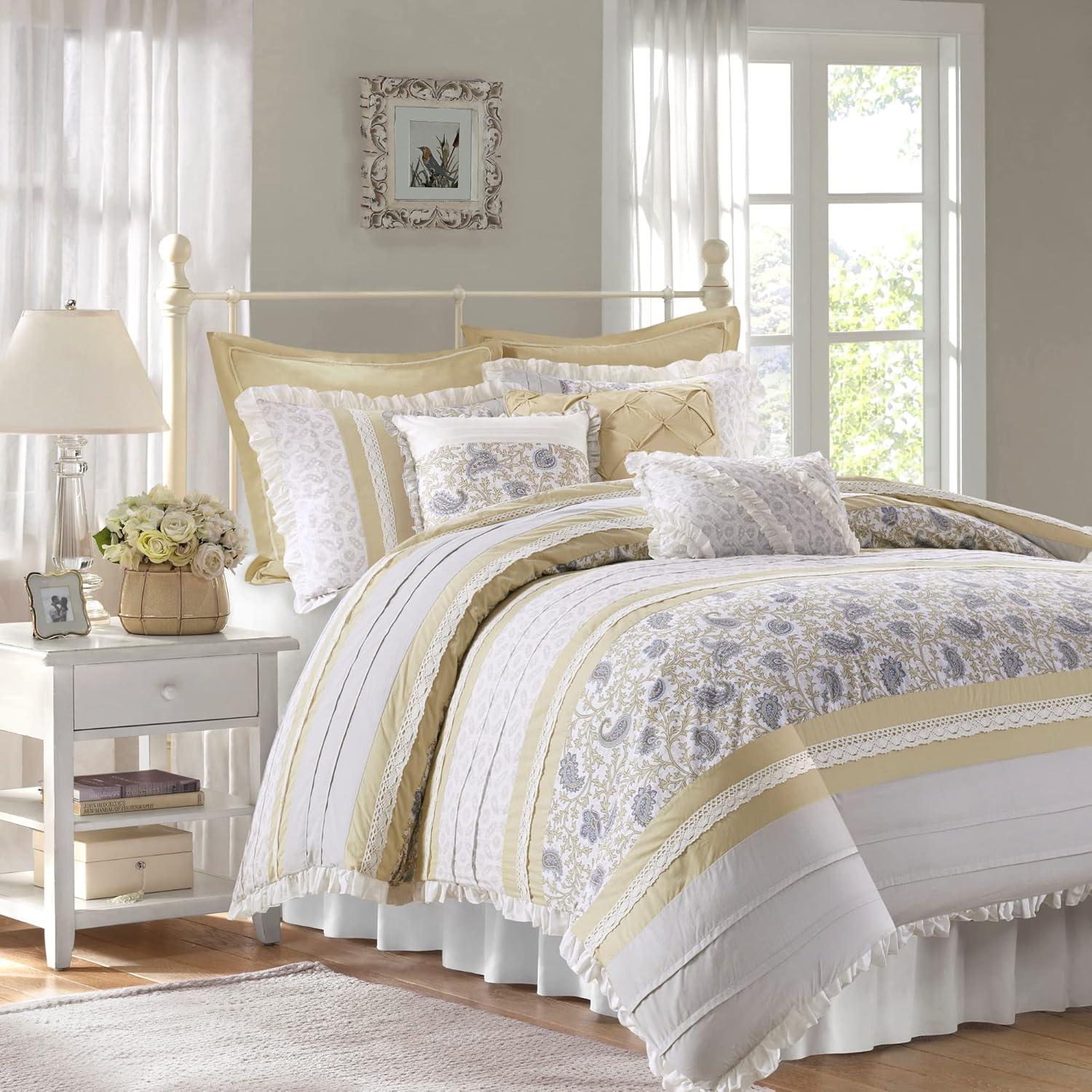 Dawn 9 Piece Cotton Percale Comforter Set