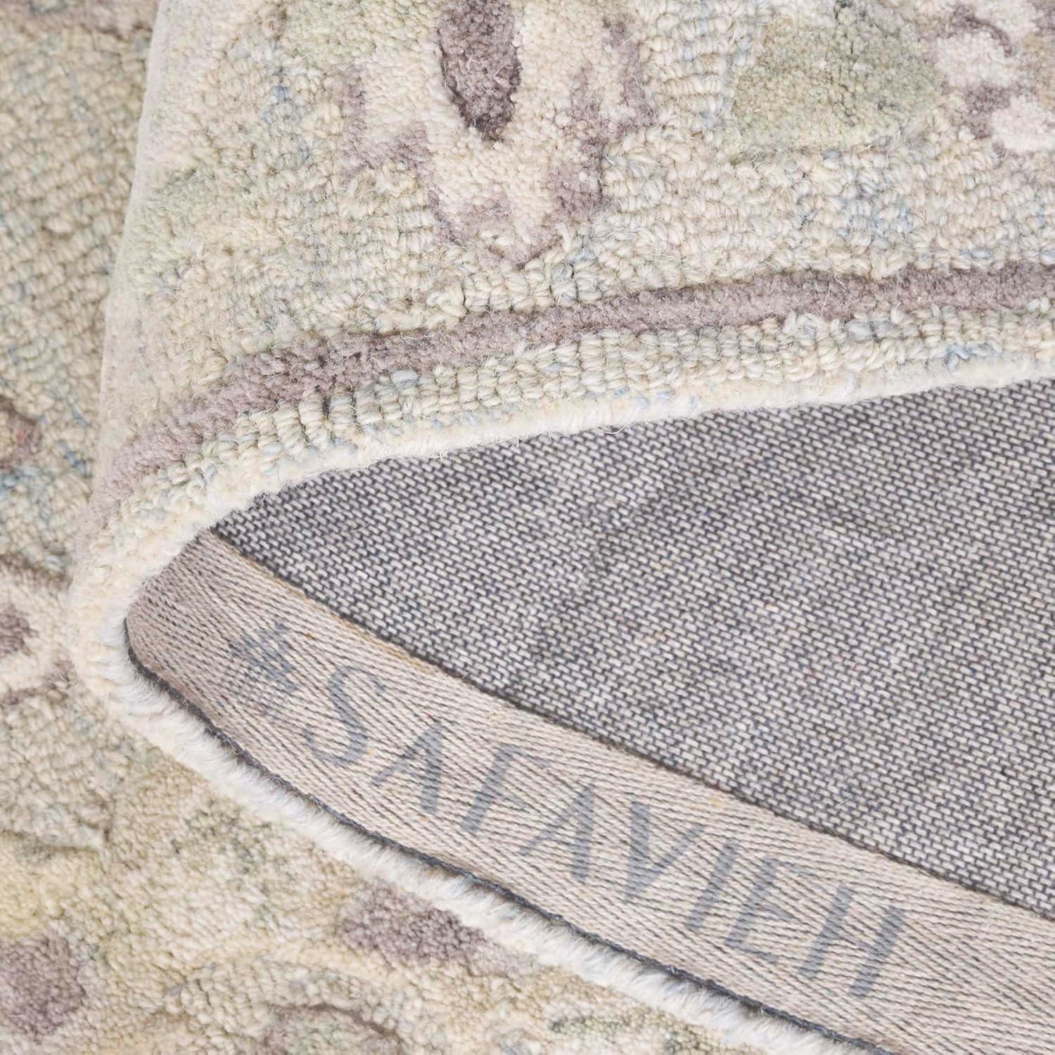 Glamour GLM624 Hand Tufted Indoor Area Rug - Light Blue/Ivory - 6'x6' - Safavieh