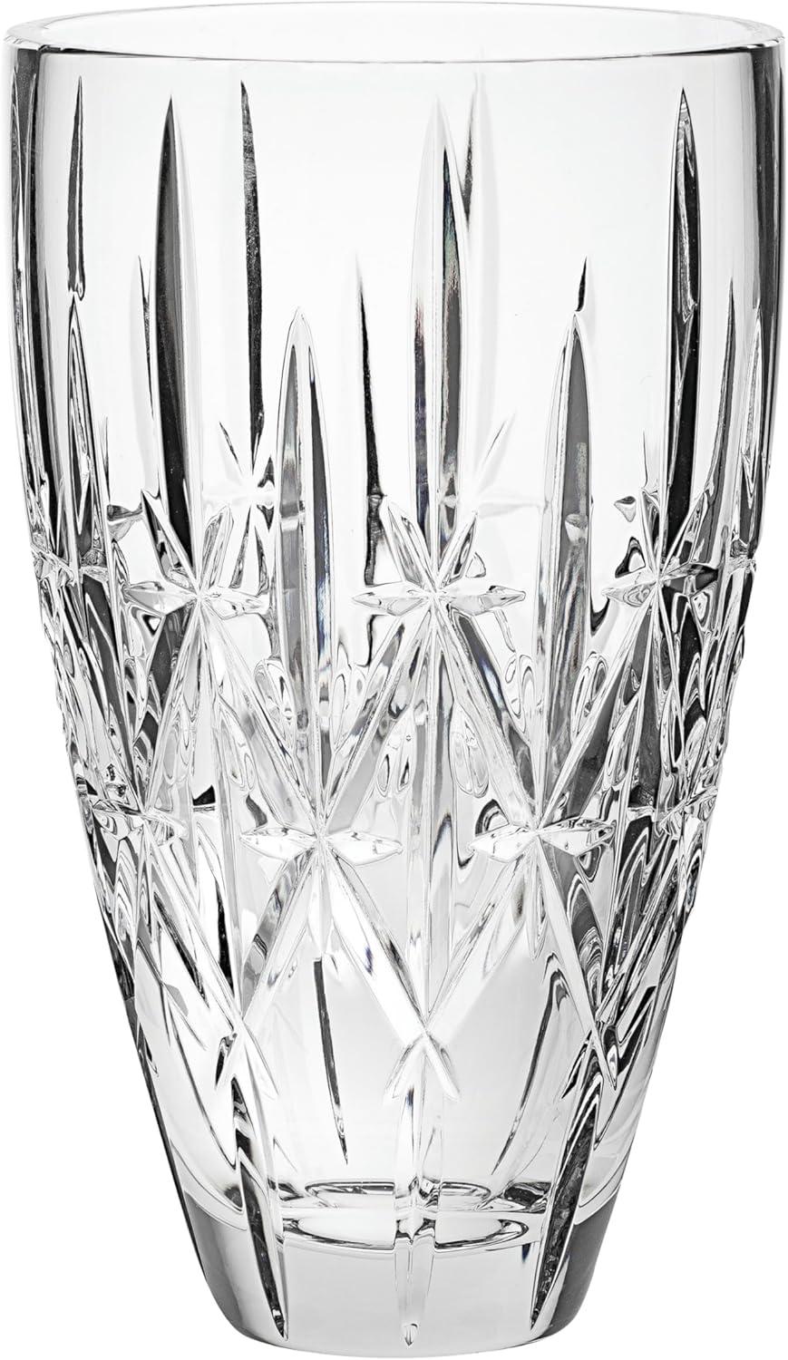 Marquis 9-Inch Clear Crystal Cut Round Vase