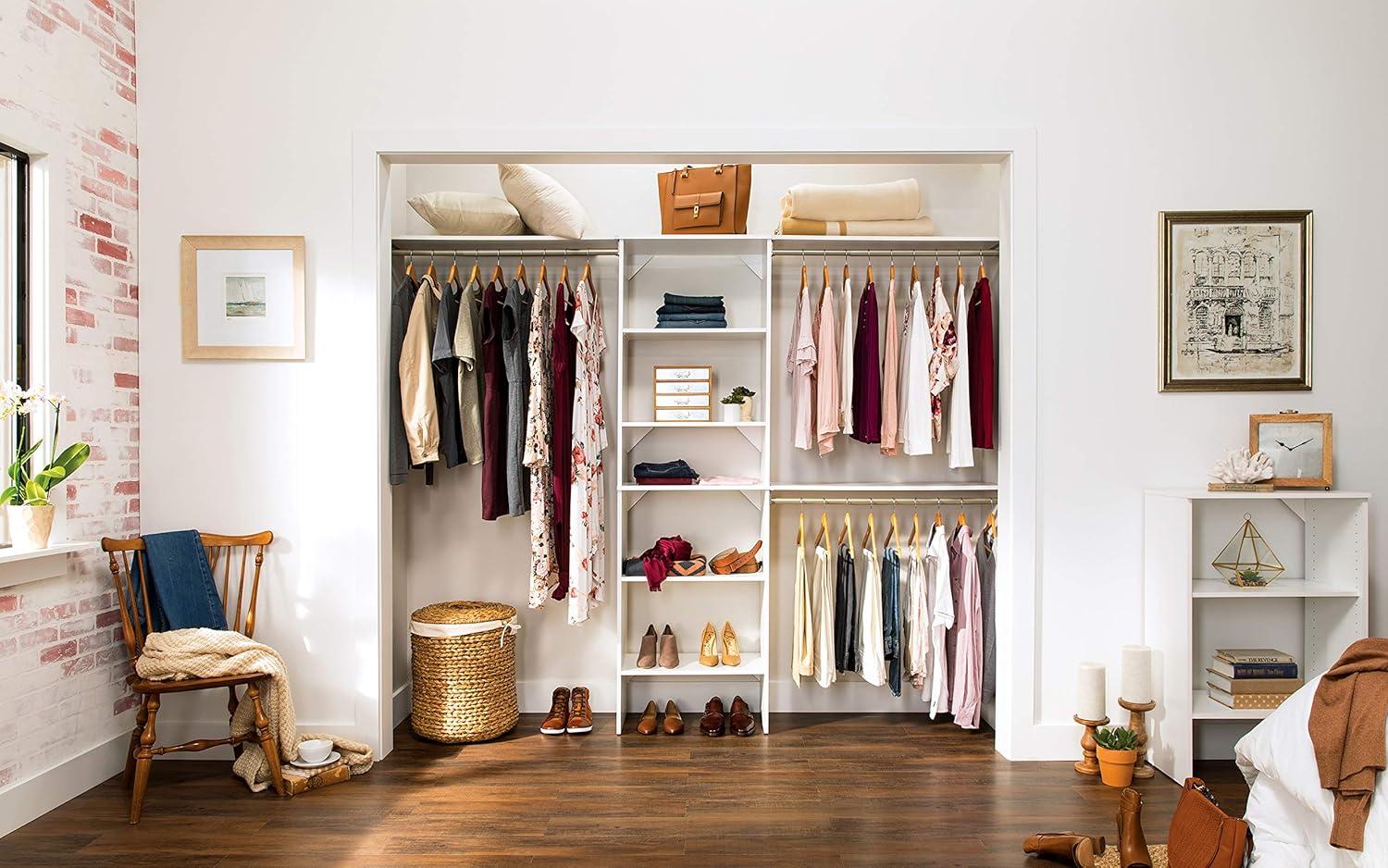 Closetmaid Ss25-Cos Suitesymphony 7 To 10 Foot Wide Closet System Kit - White