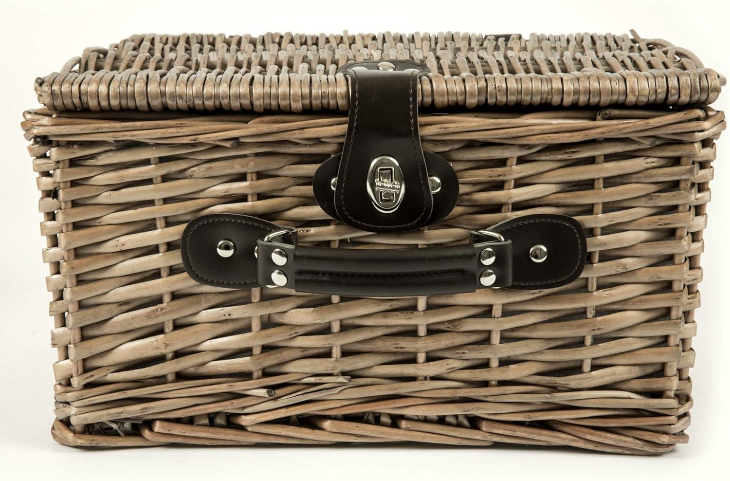 Picnic Time Catalina Wicker Picnic Basket with Picnic
