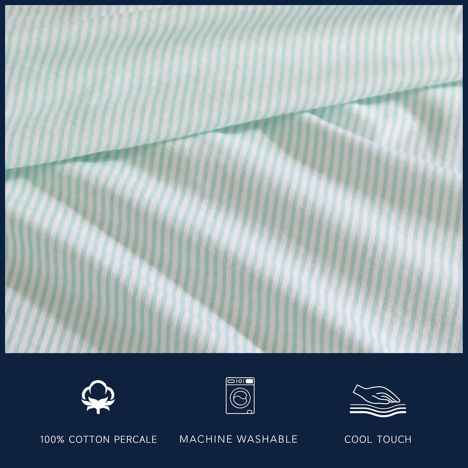 Nautica Printed Cotton Percale Sheet Sets