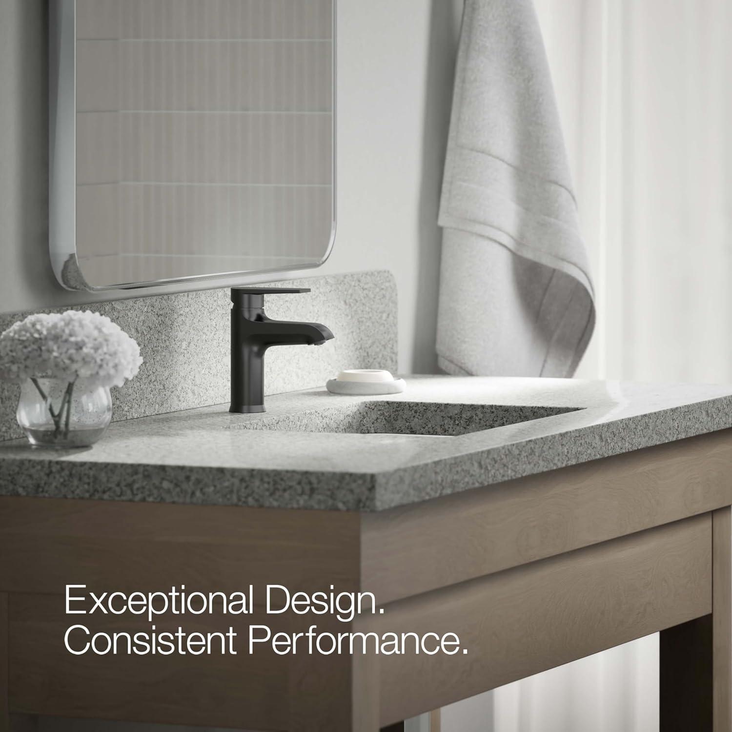 Kohler Hint Single-Handle Bathroom Faucet with Pop-Up Drain Assembly, One Hole Bathroom Sink Faucet, 1.2 gpm