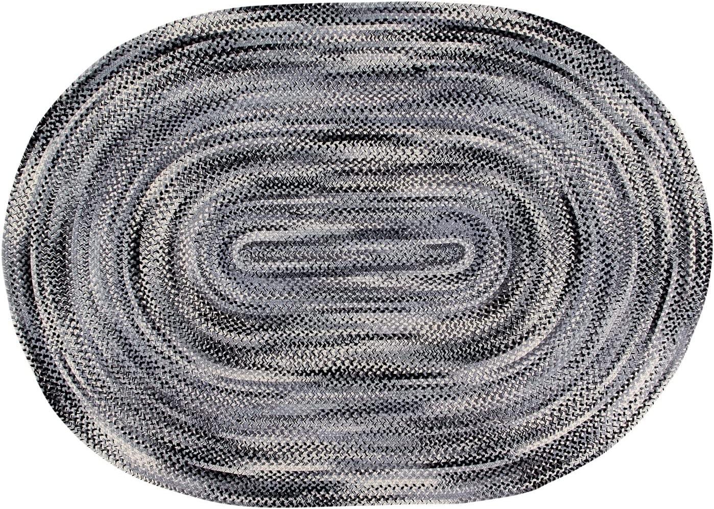 Better Trends Ombre Braid Braided Reversible Indoor Area Utility Rug, 100% Cotton, 20" x 30" Oval, Olive