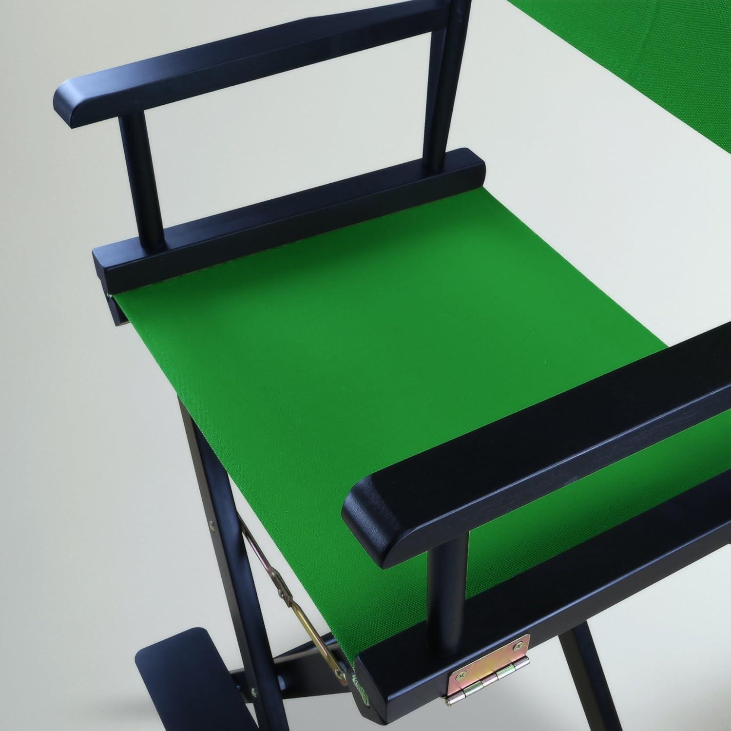 30" Director's Chair Black Frame-Green Canvas