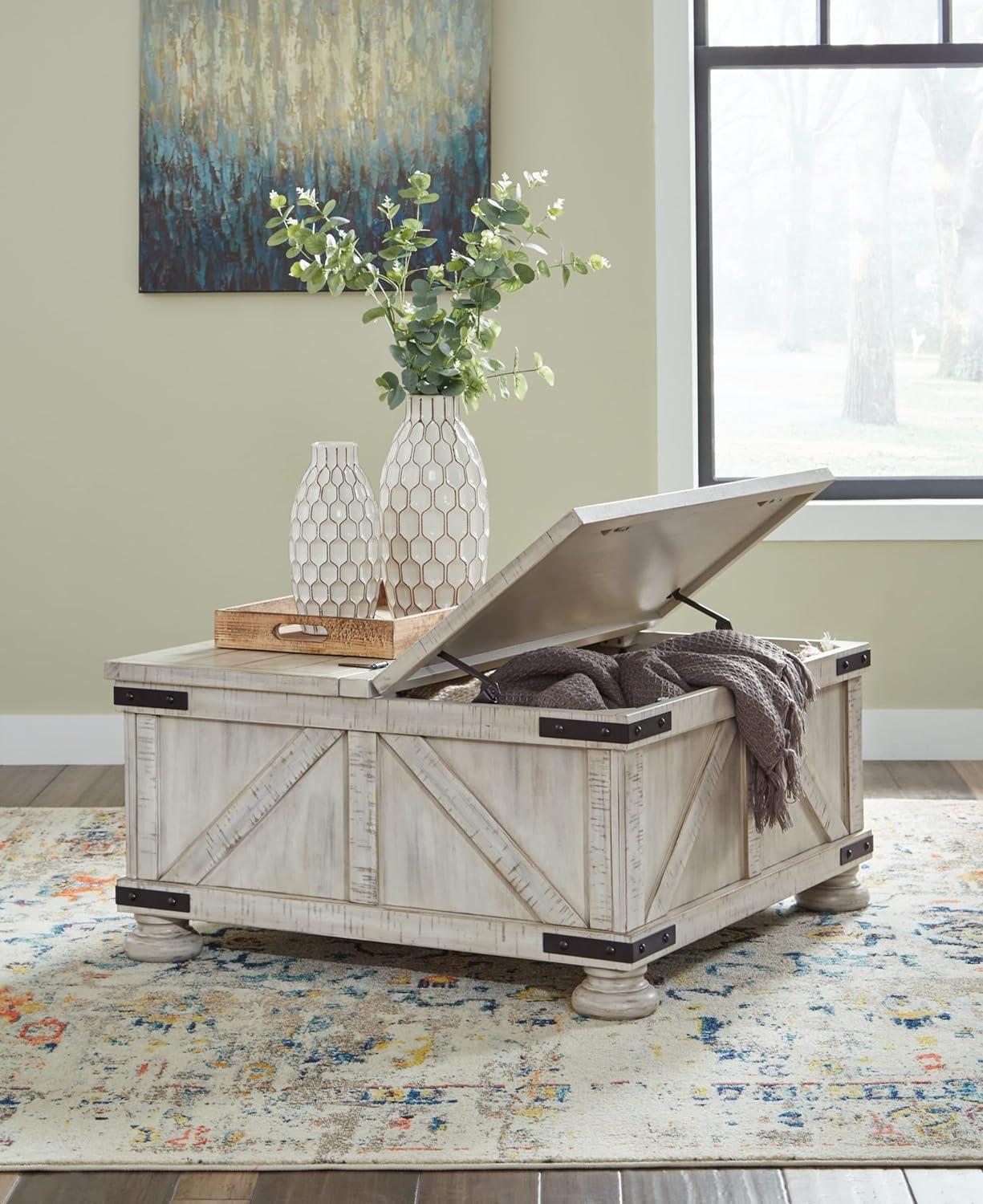 Signature Design by Ashley Casual Carynhurst Coffee Table  Whitewash