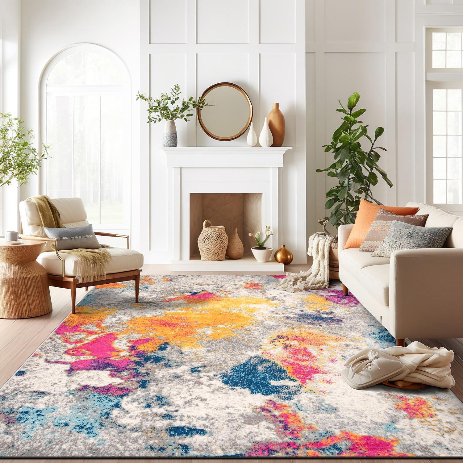 World Rug Gallery Abstract Contemporary Area Rug