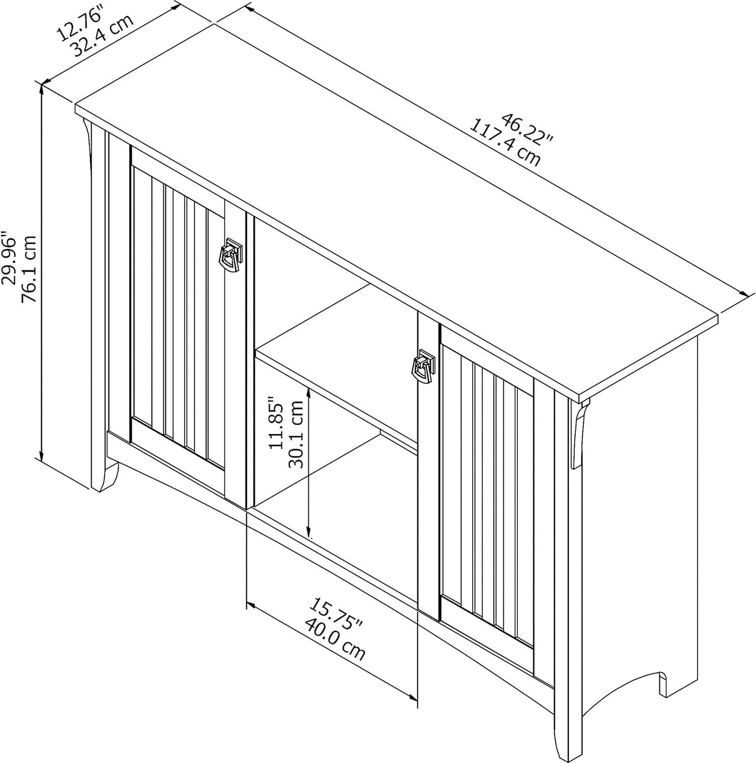 Salinas Accent Storage Cabinet with Doors - Bush Furniture