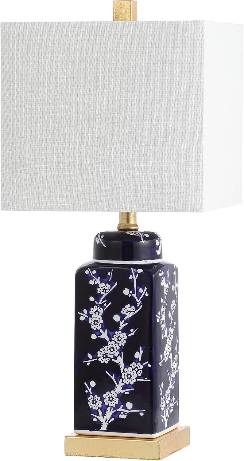 Pilar Table Lamp (Set of 2) - Navy/White - Safavieh.