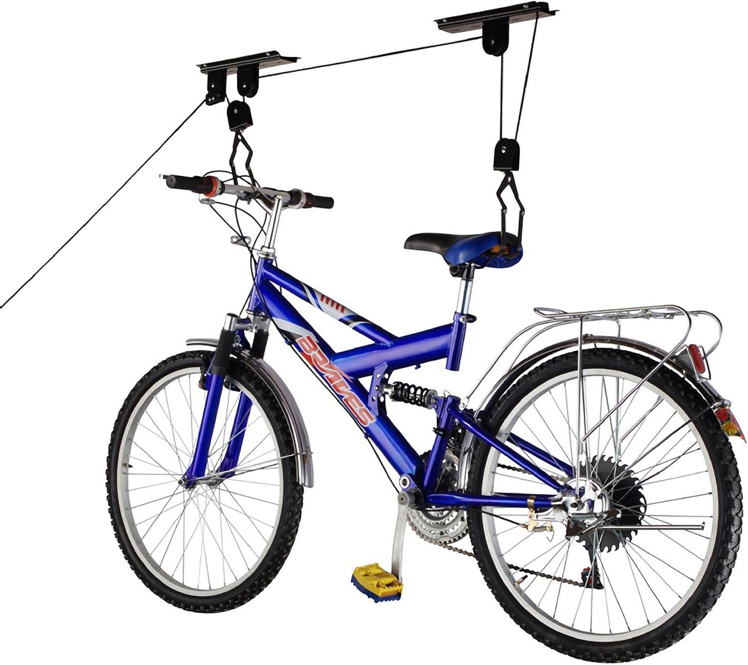 2005 Products Heavy Duty Bike Lift Hoist for Garage Storage 100 lbs Mountain Bicycle