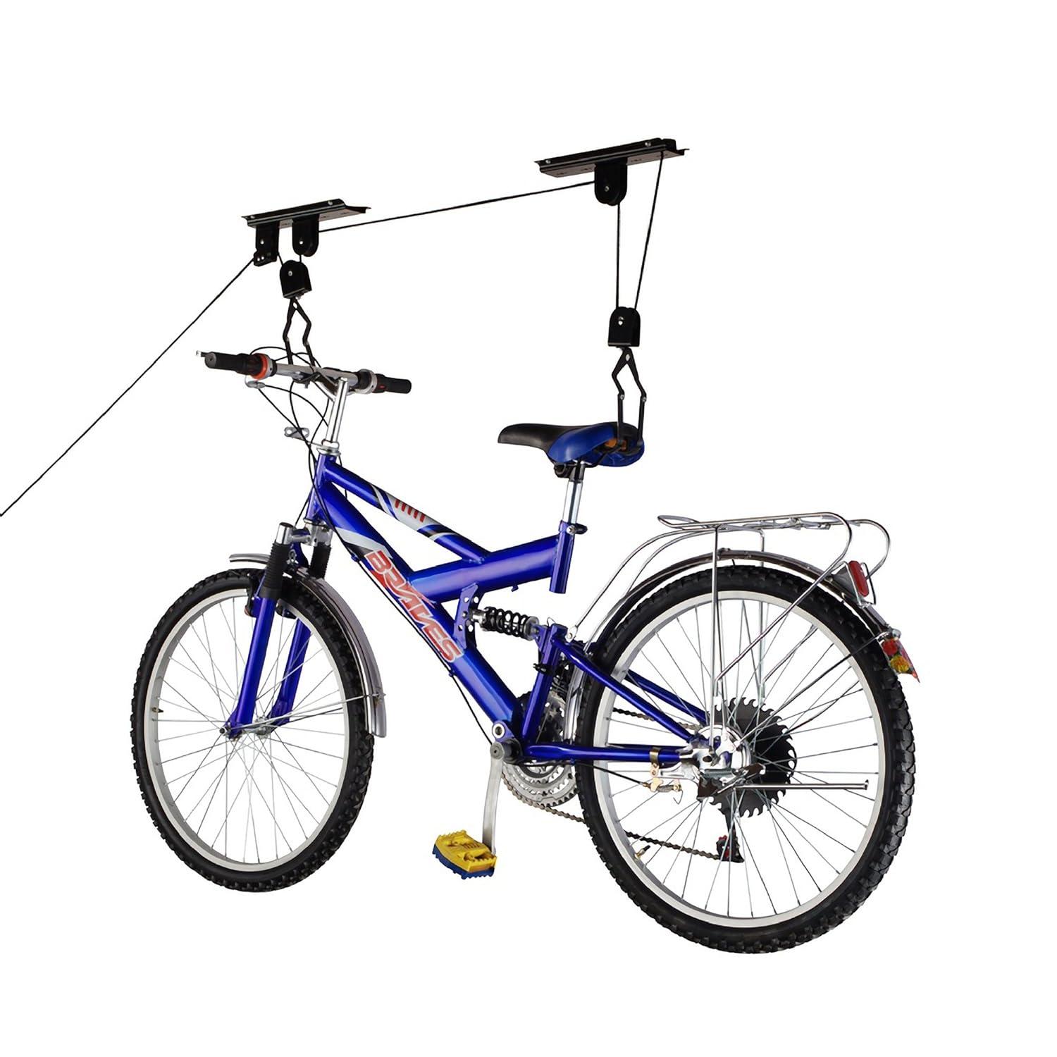 2005 Products Heavy Duty Bike Lift Hoist for Garage Storage 100 lbs Mountain Bicycle