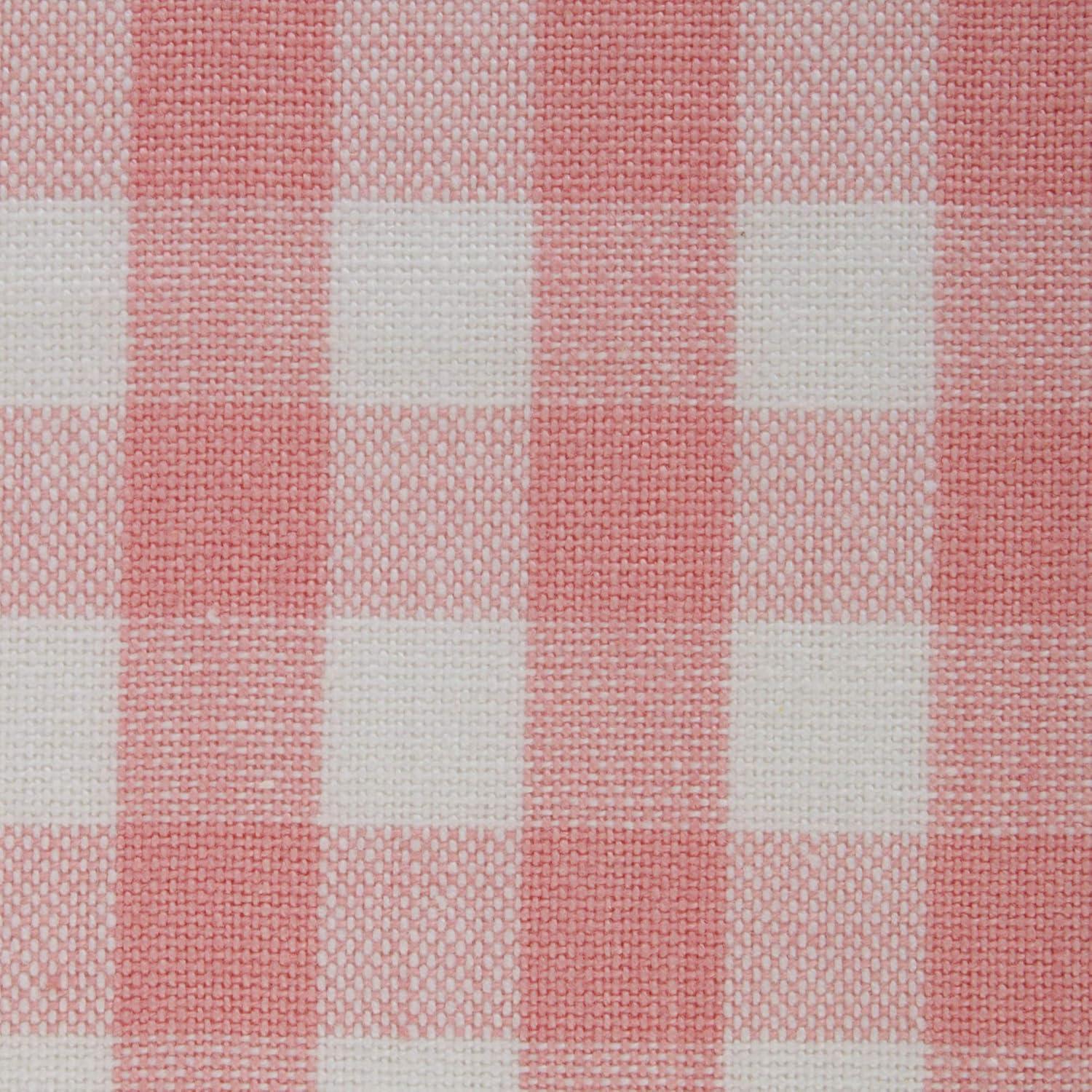 DII Pink & White Reversible Gingham Check Placemat Set, 4 Pieces