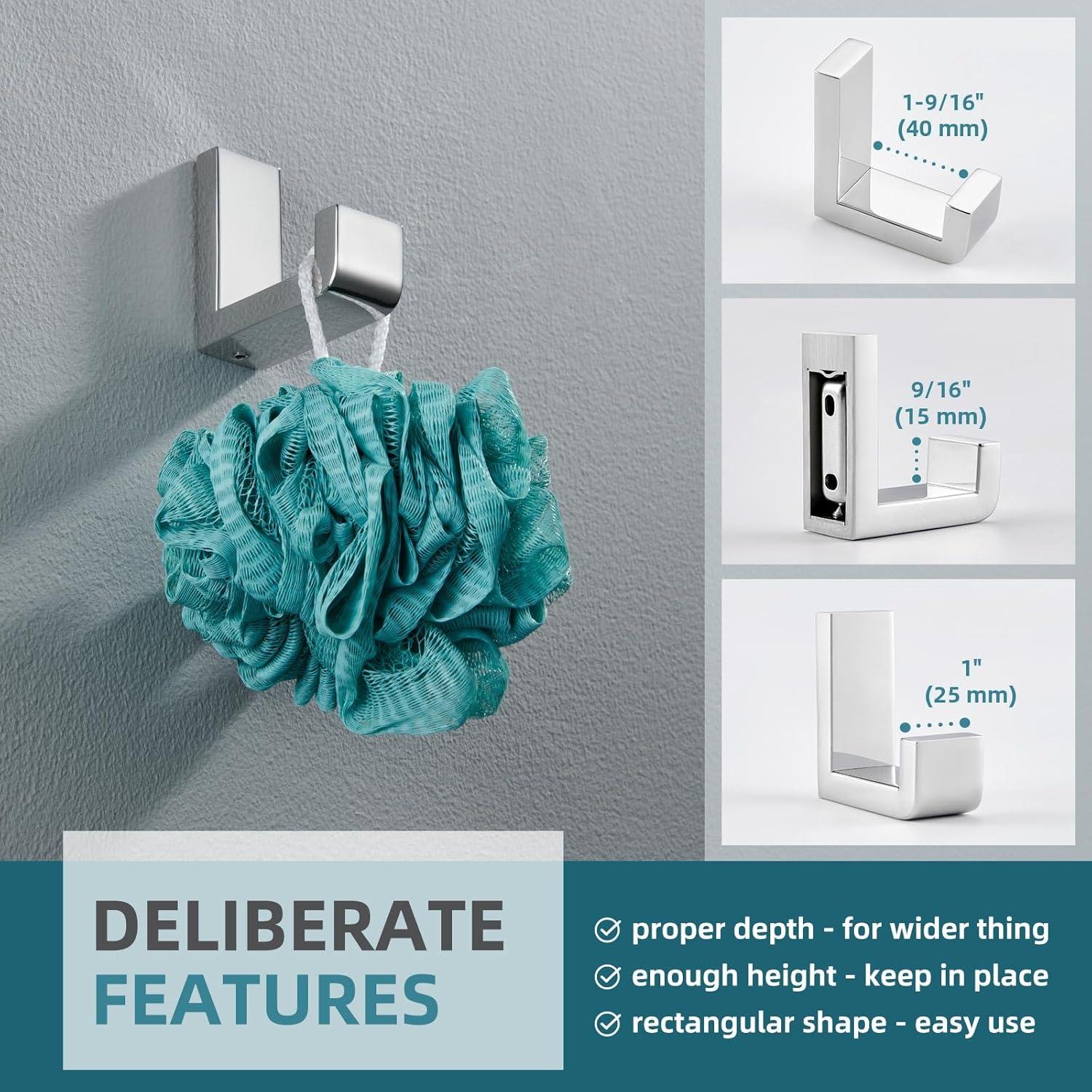 Stainless Steel Bathroom Wall Mounting Robe Hook