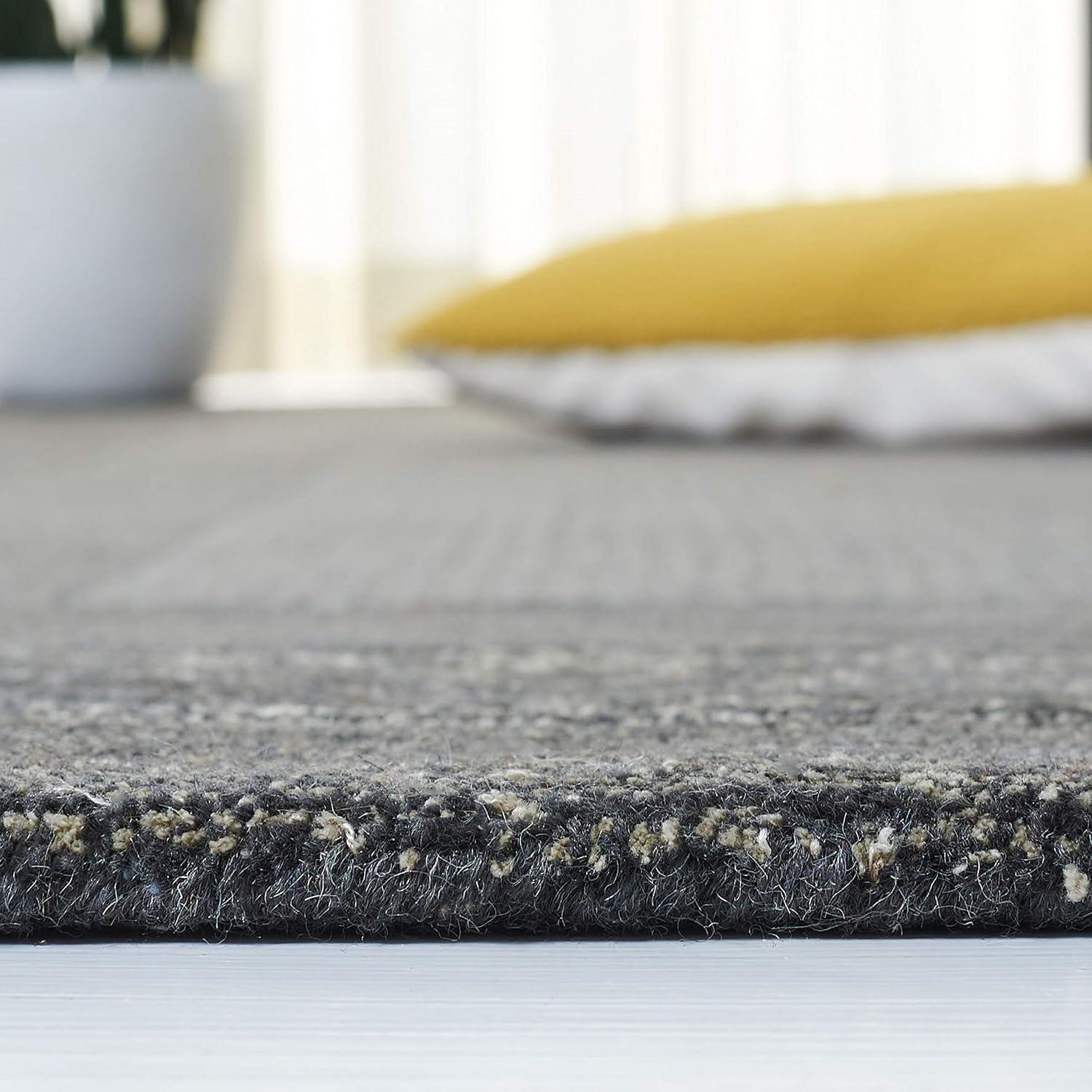Impressions IM821 Hand Loomed Area Rug - Charcoal/Blue - 7'6"x9'6" - Safavieh
