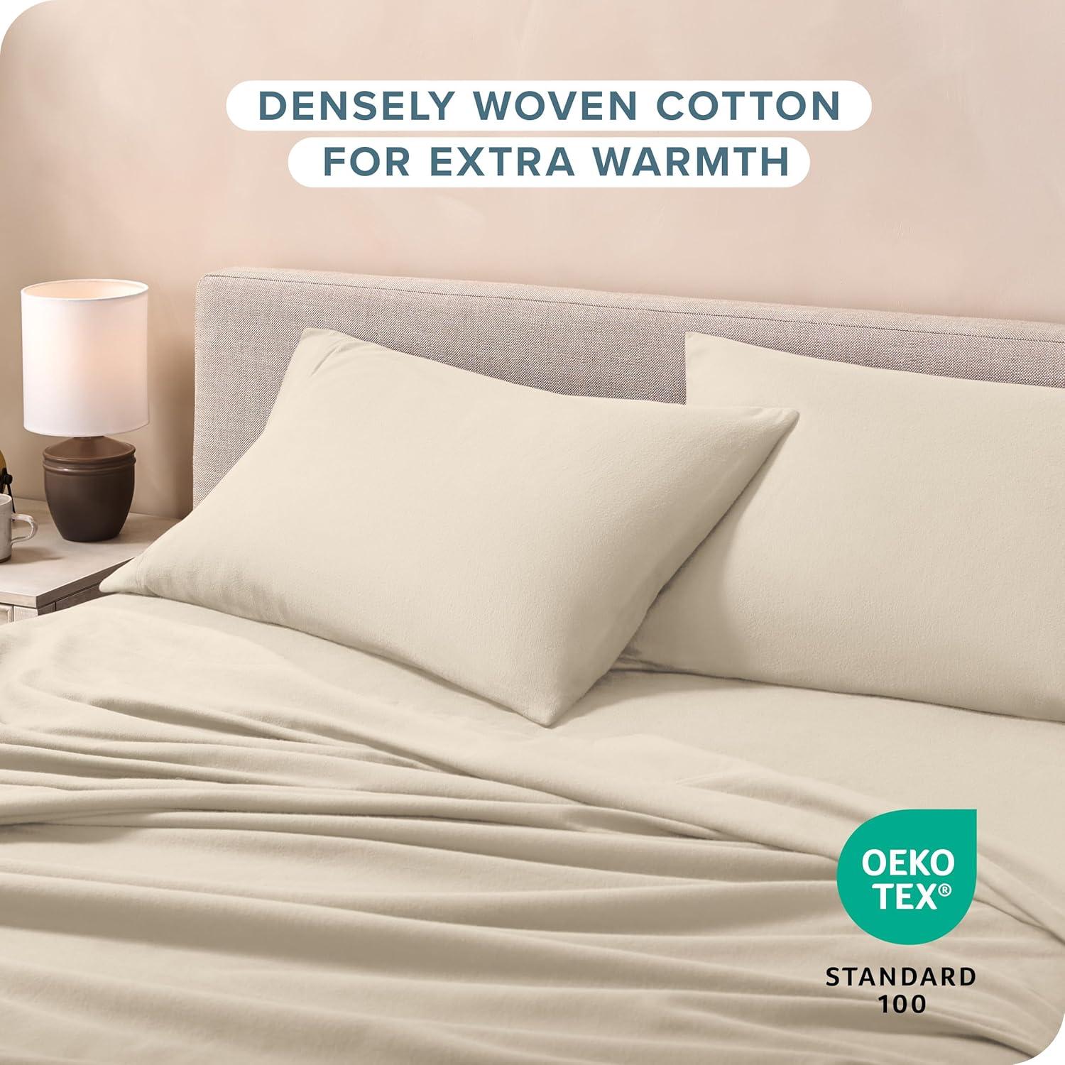 Bare Home 100% Cotton Flannel Pillowcase (Set of 2)