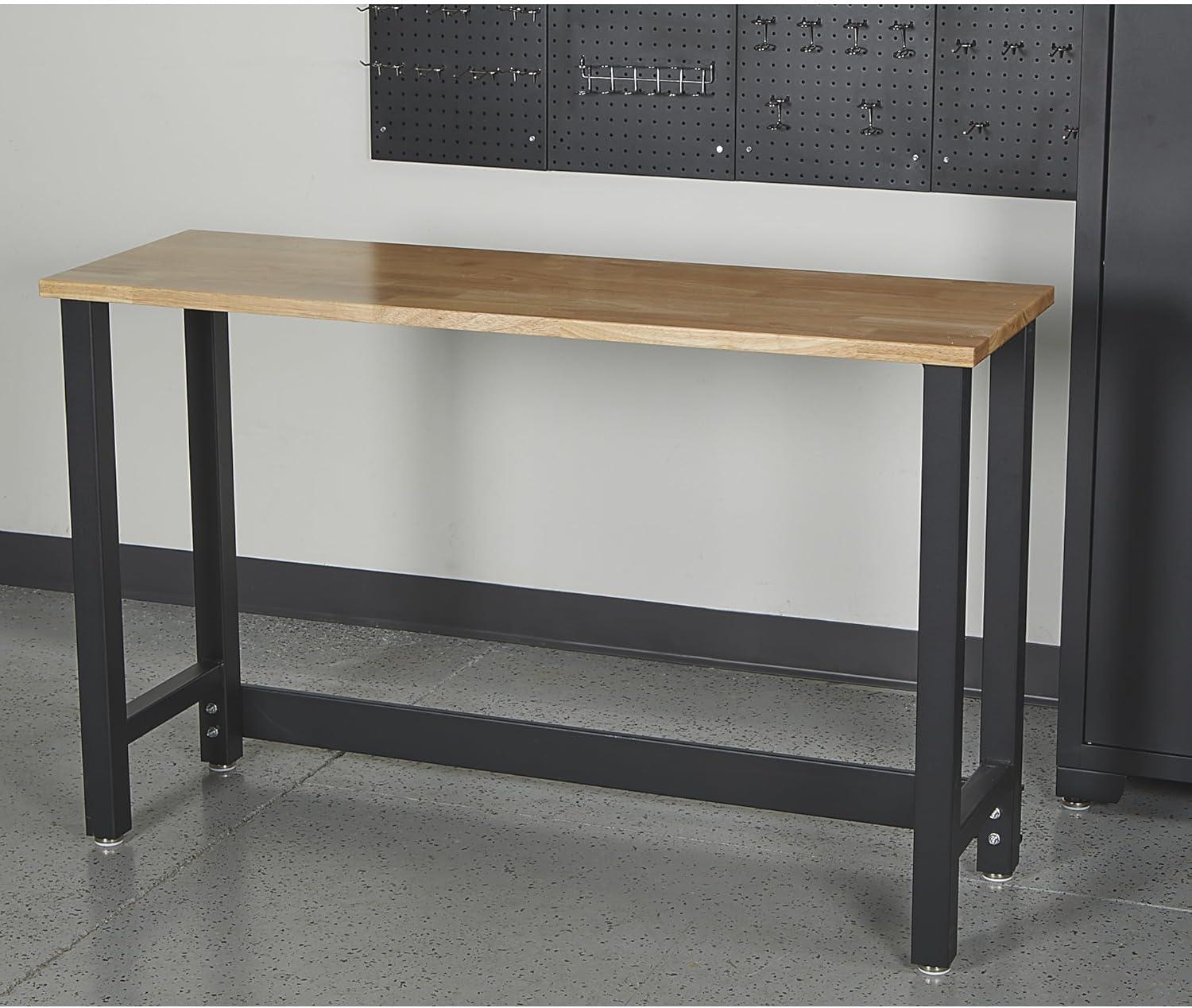 Strongway 6-Pc. Steel Garage Storage System with Drawers, Pegboard, Shelves, Tabletop, 2 Rolling Cabinets, 81.5in. x 75.7in.