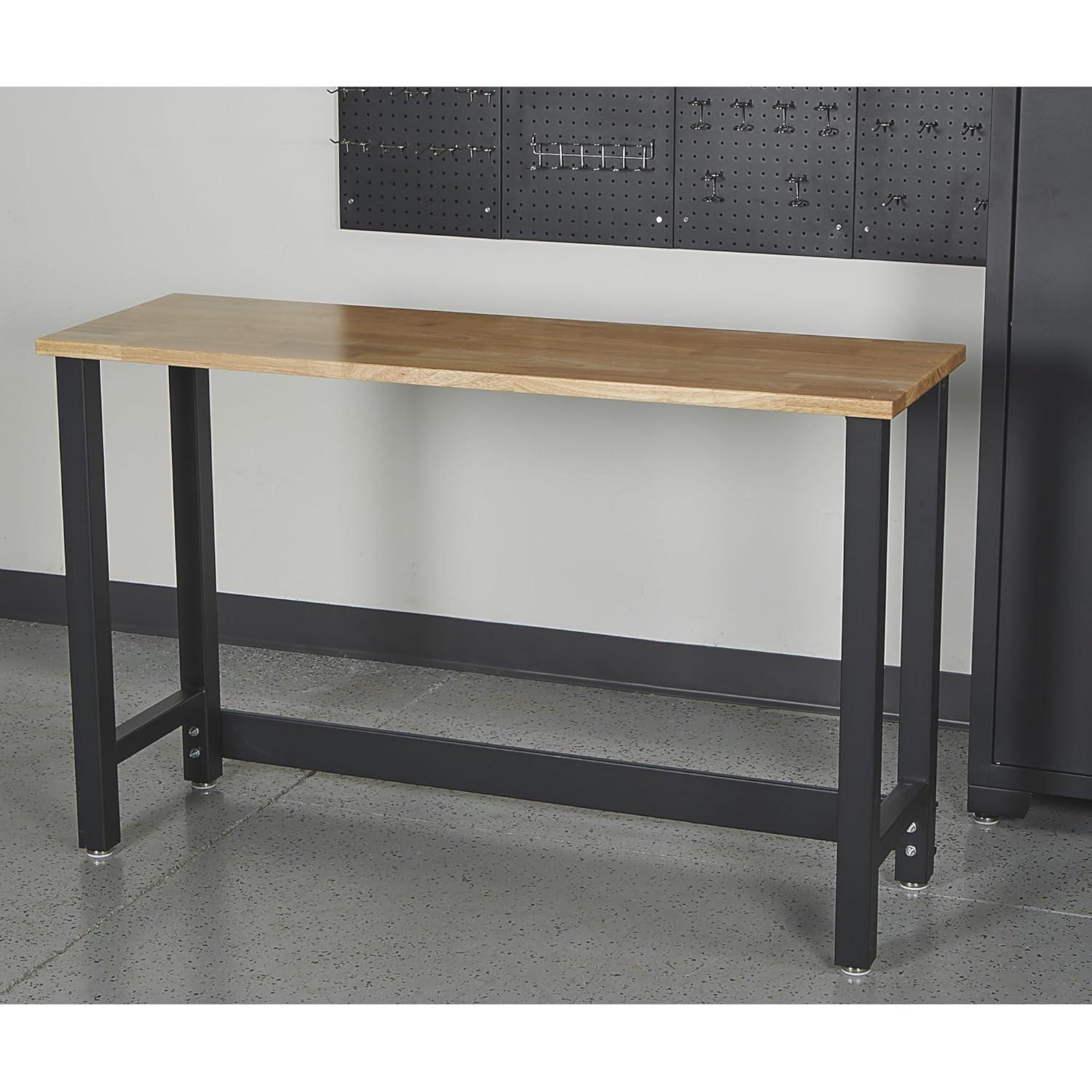 Strongway 6-Pc. Steel Garage Storage System with Drawers, Pegboard, Shelves, Tabletop, 2 Rolling Cabinets, 81.5in. x 75.7in.