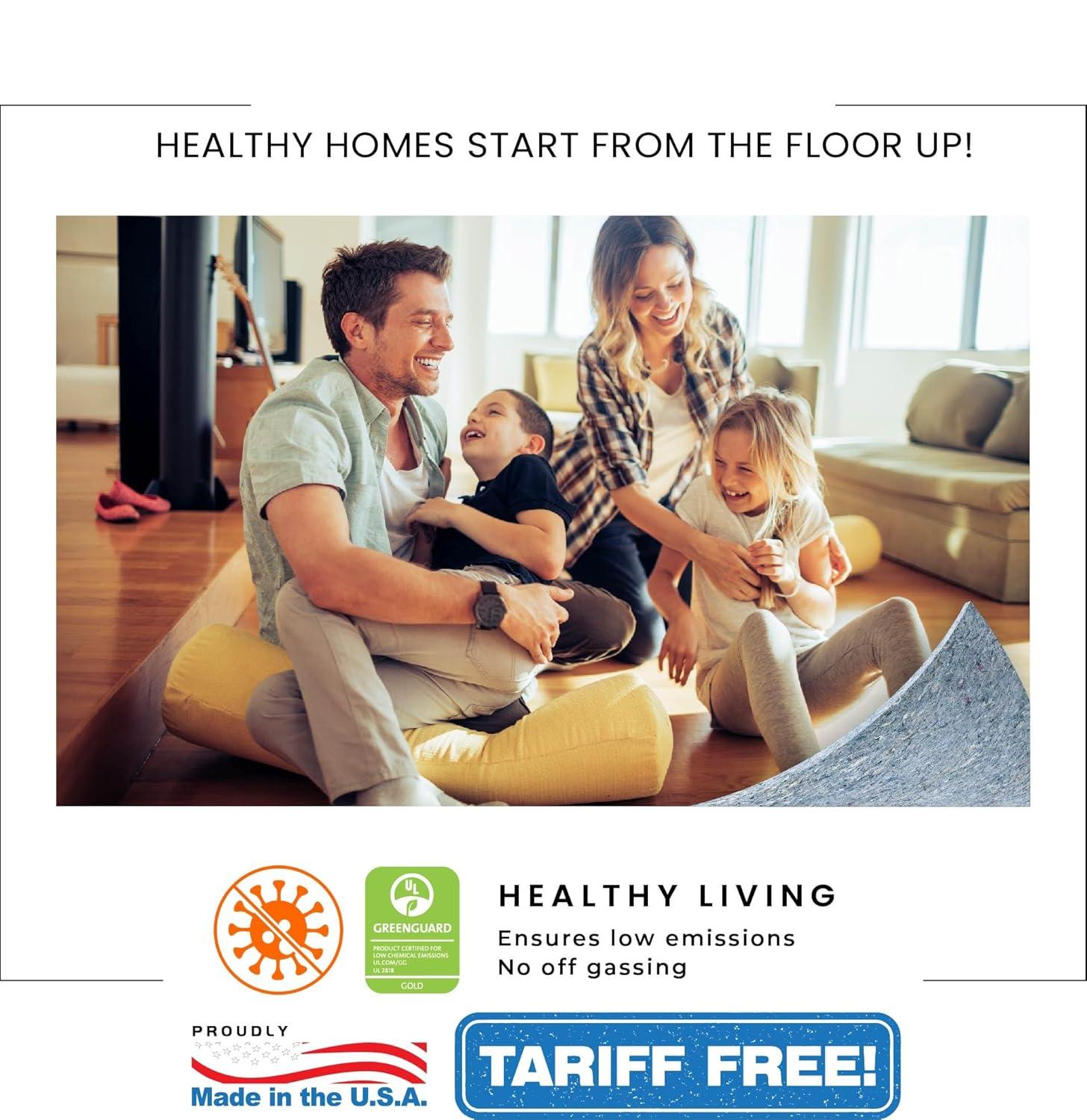 MoistureBarrier MP Global Products Moisture/Vapor Barrier Underlayment for Laminate, Engineered and Hardwood Floors