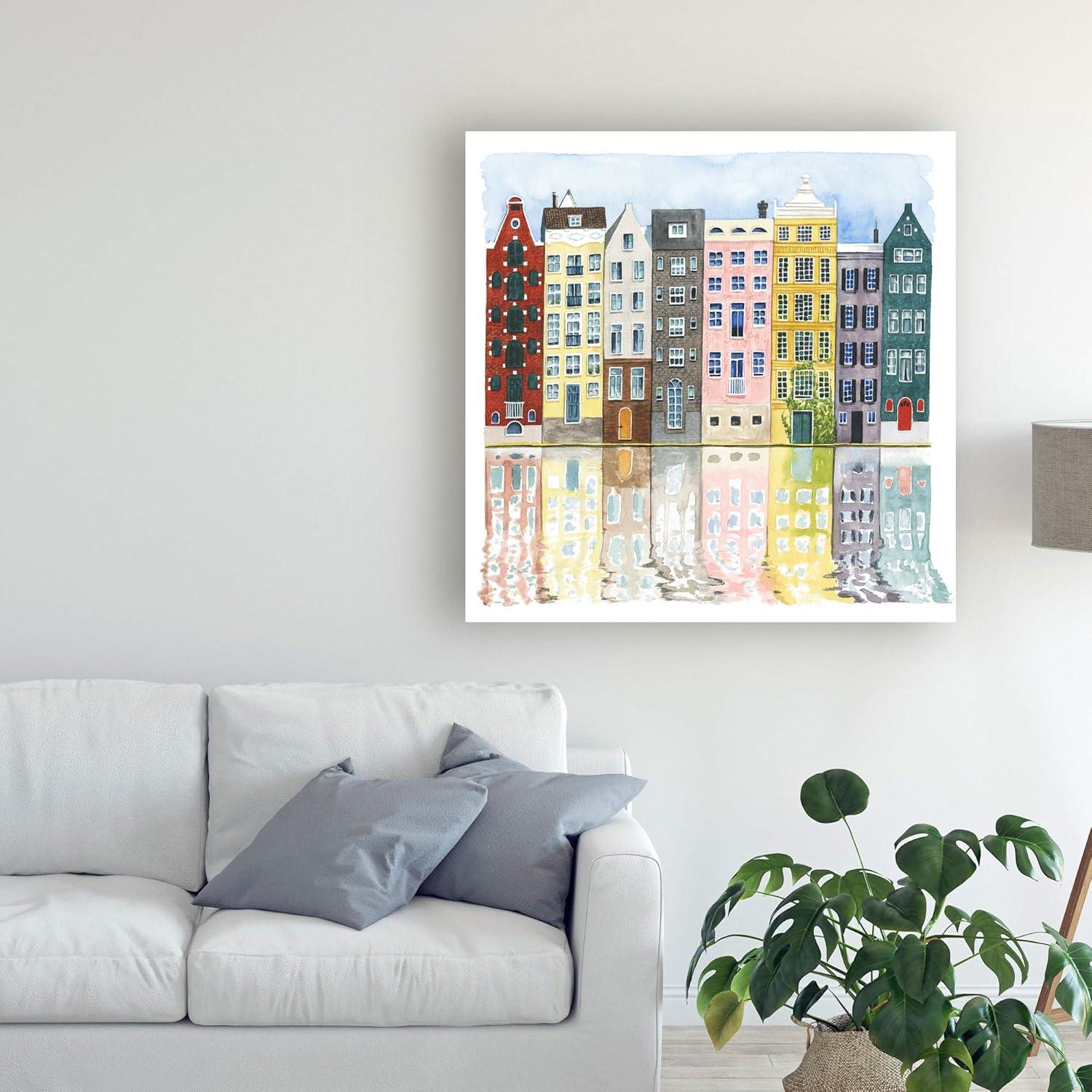 Trademark Fine Art - Grace Popp 'Neighborhood Ii' Canvas Art - 24x24