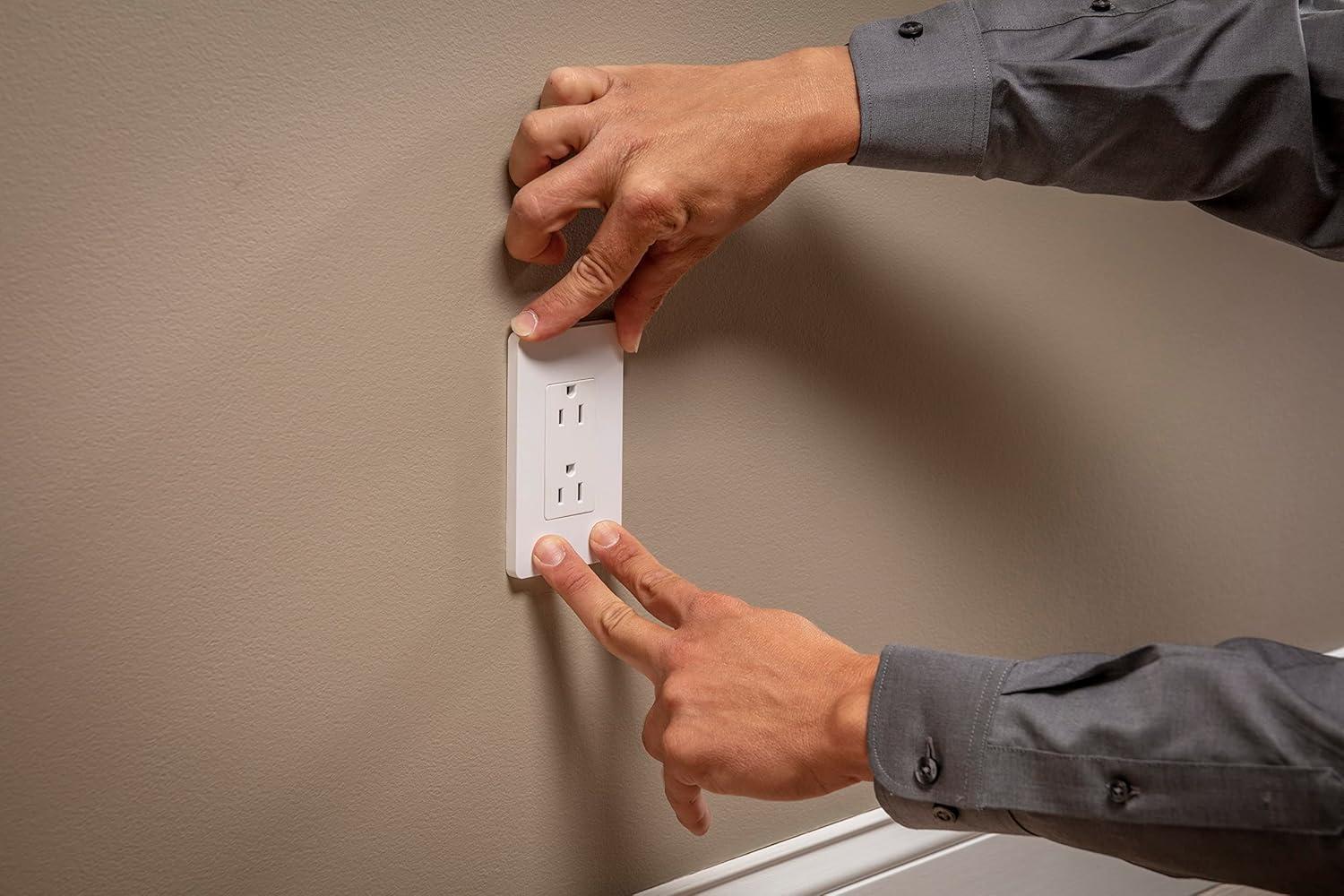 Square D X Series 15 -Amp 125-volt Tamper Resistant Weather Resistant GFCI Residential Decorator Outlet , Matte White