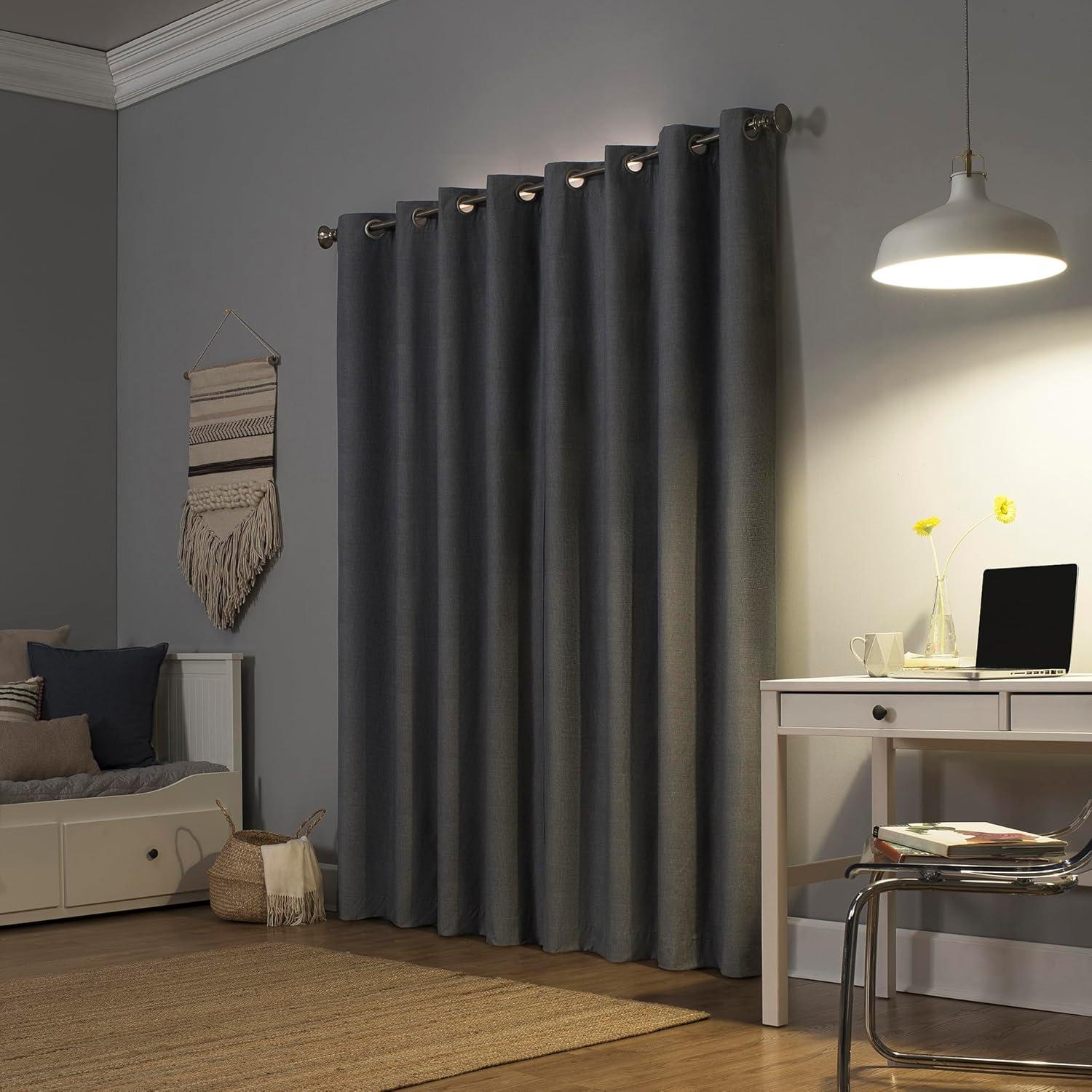 Sun Zero Cameron Thermal Insulated 100% Blackout Grommet Curtain Panel
