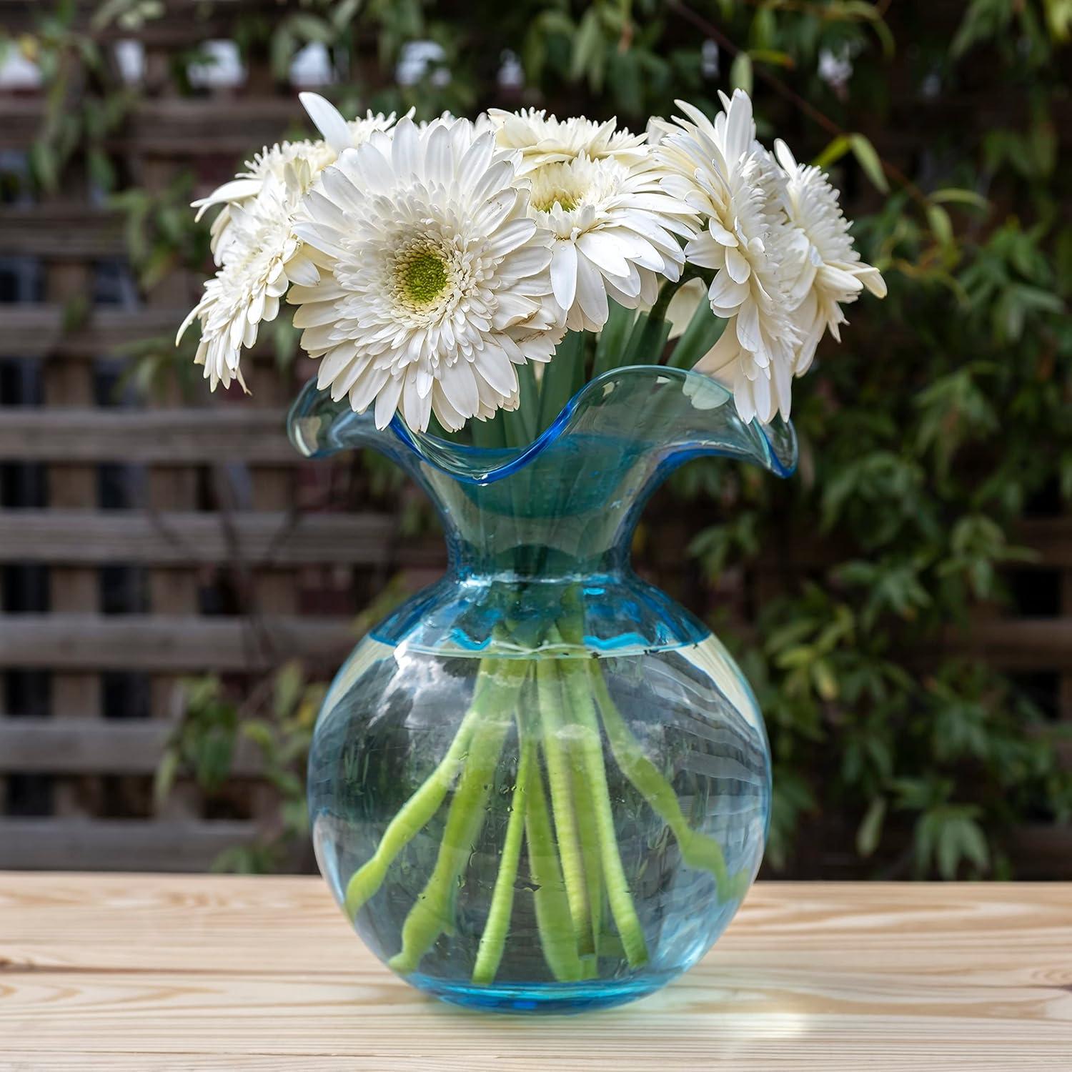 Hibiscus Glass Vase