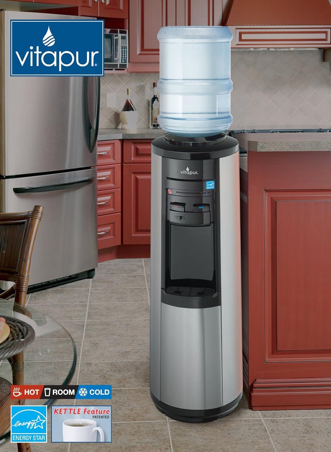 Vitapur Top Load Water Dispenser (Hot, Room and Cold) Stainless Steel