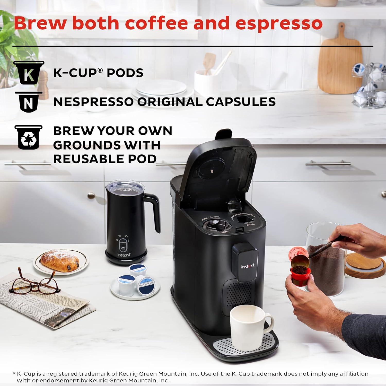 Instant Dual Pod Plus 2 L Black Coffee Maker