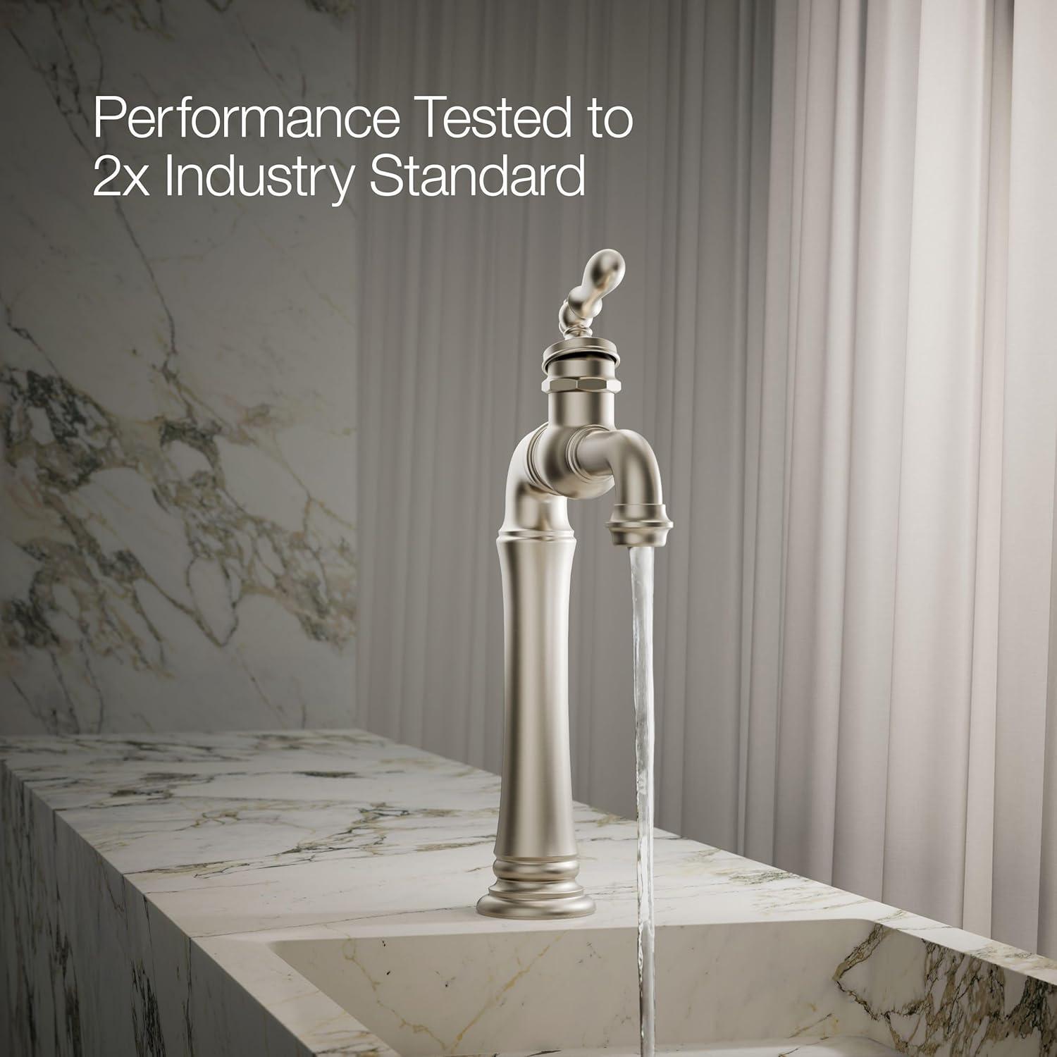 Artifacts Gentleman's Single Hole Bathroom Faucet with Drain Assemby