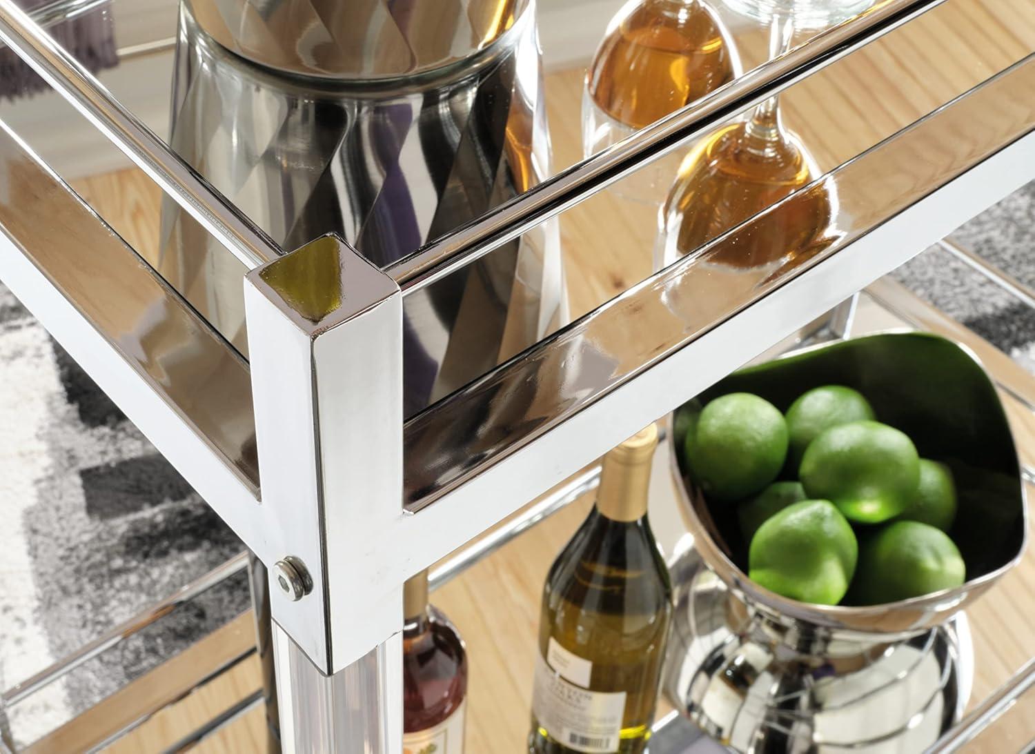 Mercer41 Acrylic, Metal Bar Cart