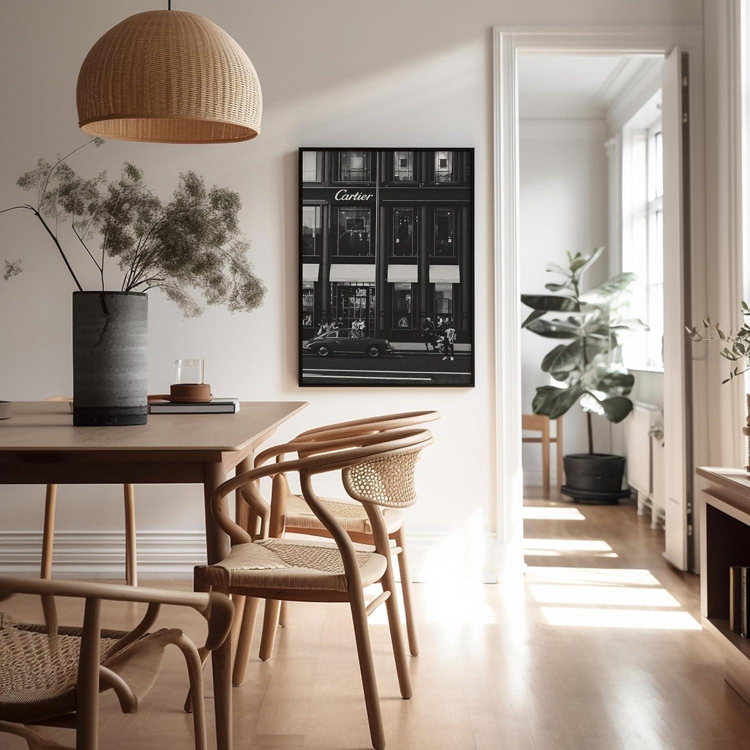 Poster Master Timeless Fashion Poster - Store Front Print - Architecture Art - Luxury Brand Art - Gift for Men, Women & Fashionista - Chic Decor for Living Room or Bedroom - 16x20 UNFRAMED Wall Art