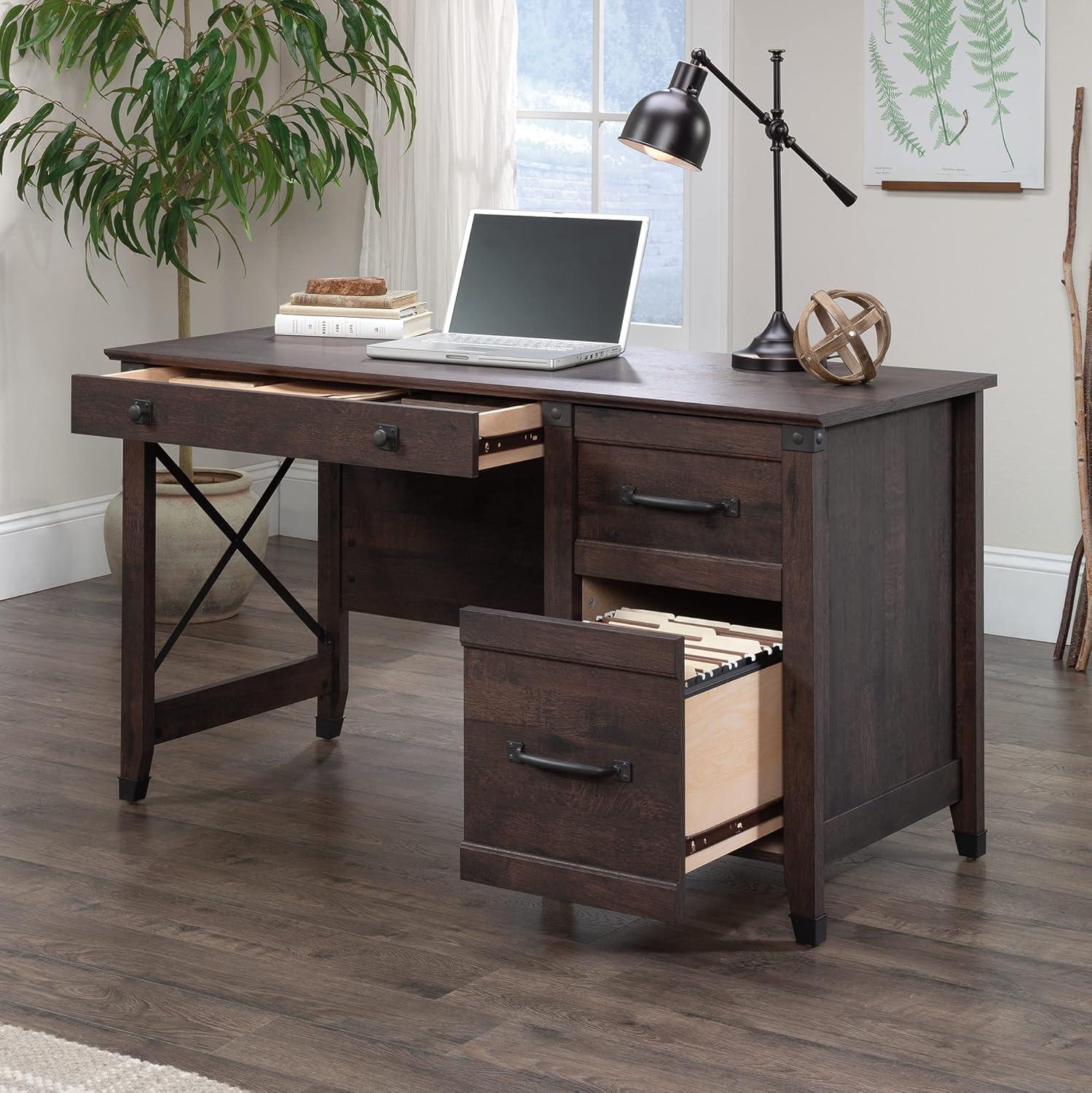 Carson Forge Desk with 3 Drawers - Sauder