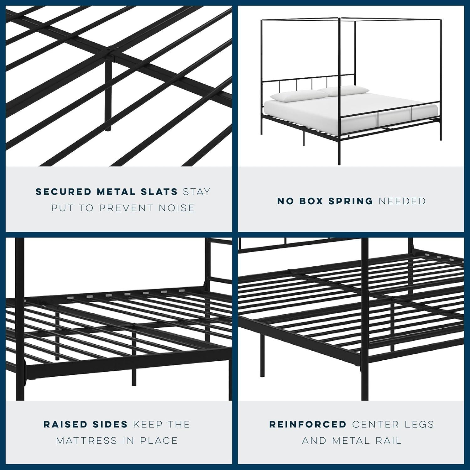 Marion Metal Canopy Bed