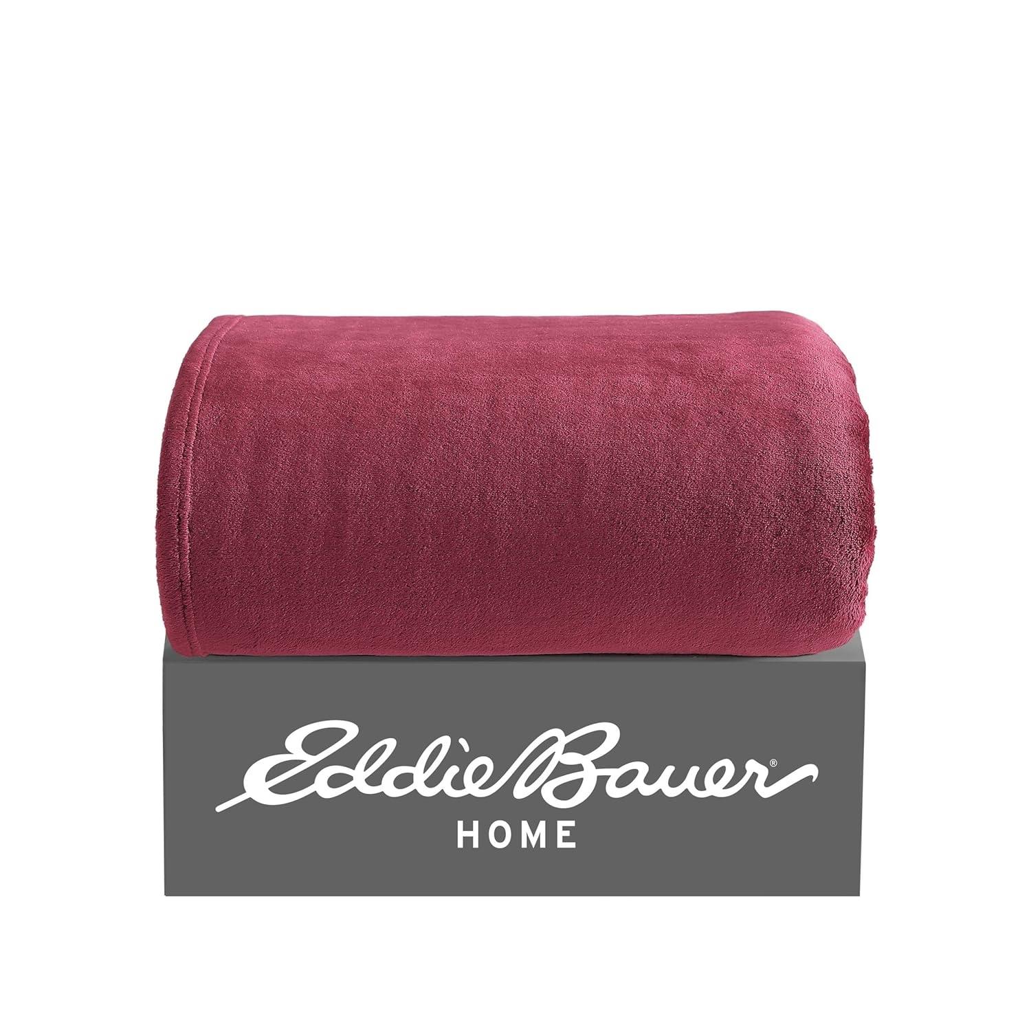 Eddie Bauer Alpine Eddie Bauer Ultra Lux Plush Solid Throw Blankets