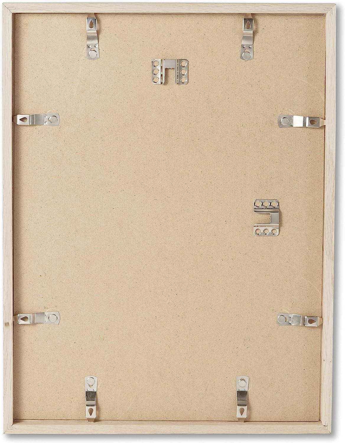 Opposite Wall - 12x18 in - Natural Solid Oak Wood Picture Frame - Lightweight, Versatile & Shatterproof - Wall Hanging Poster or Photo Frame - Wall Decor for Office, Gallery & Home