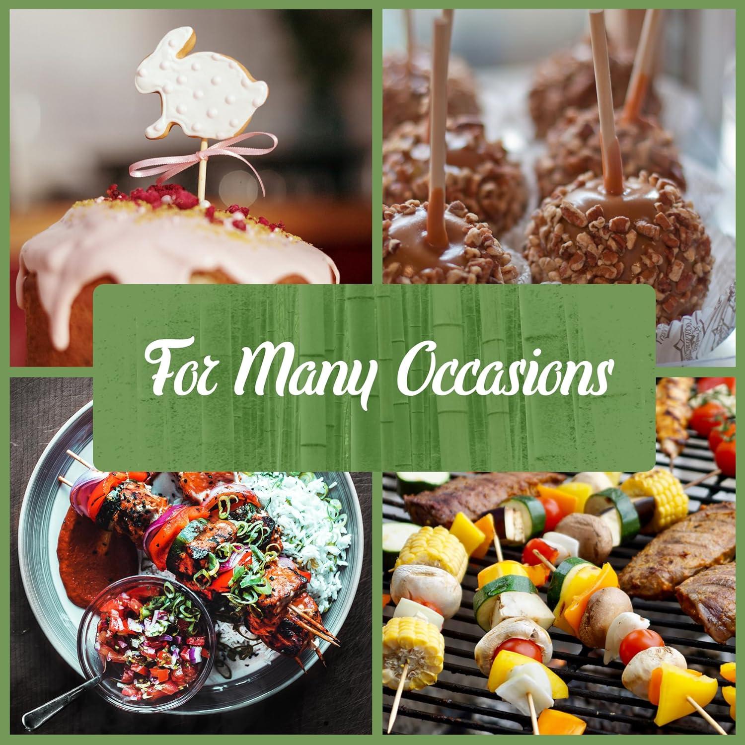 BambooMN 5mm Semi-Point Multipurpose Bonfire Roasting Bamboo Skewers - 24" (61cm) - 1,000 Pieces