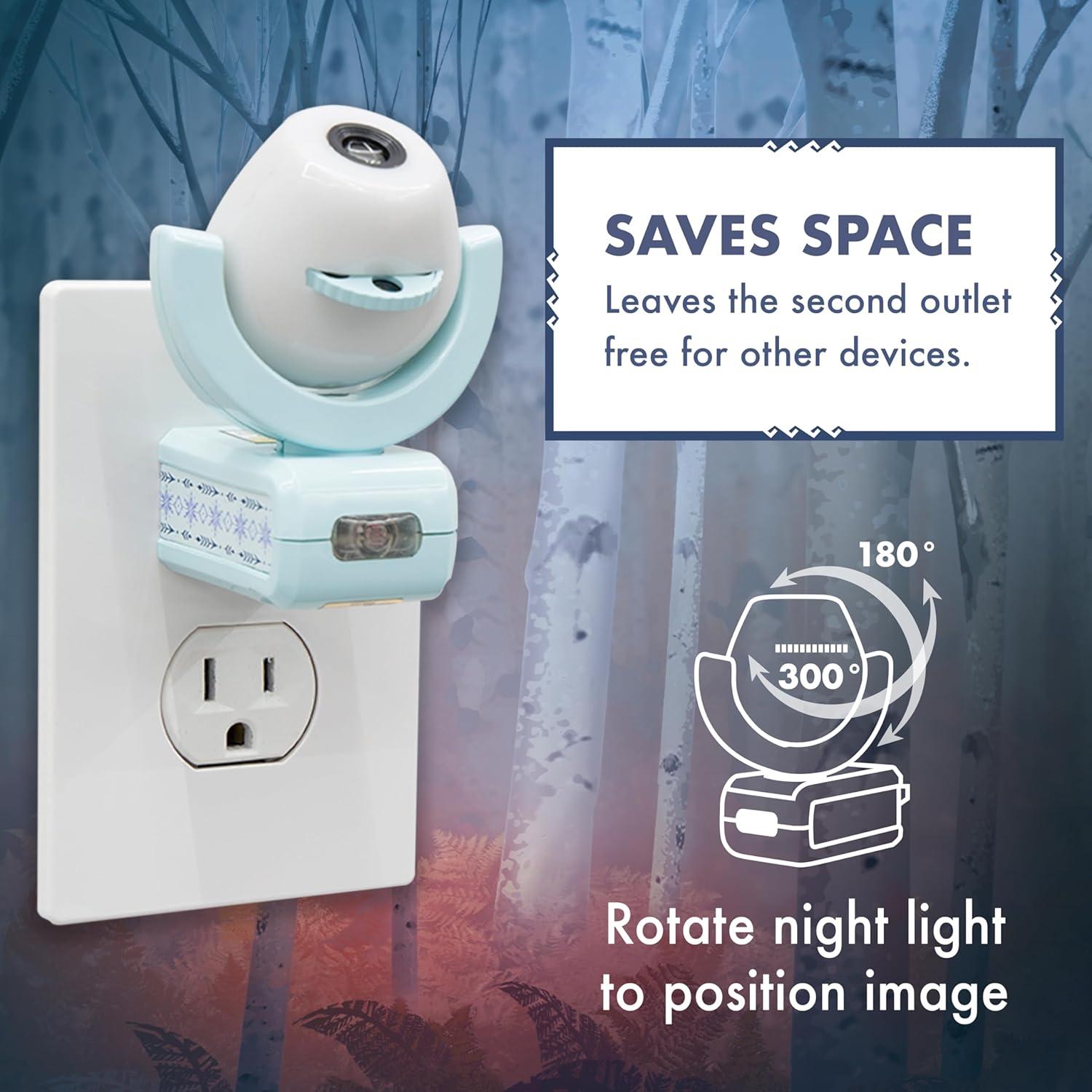 Projectables Frozen 2 LED Night Light Projector, 6-Image, Plug-In, Light Sensing, 45028