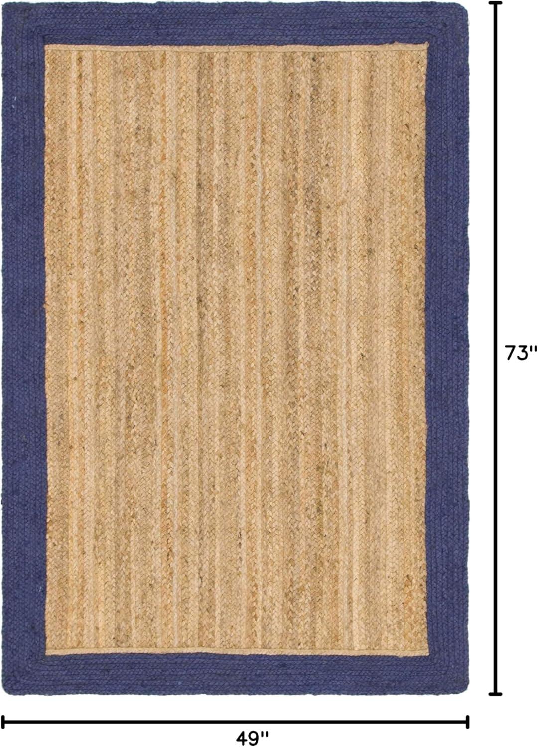 Unique Loom 4' 1 x 6' 1 Goa Braided Jute Rectangle Area Rug