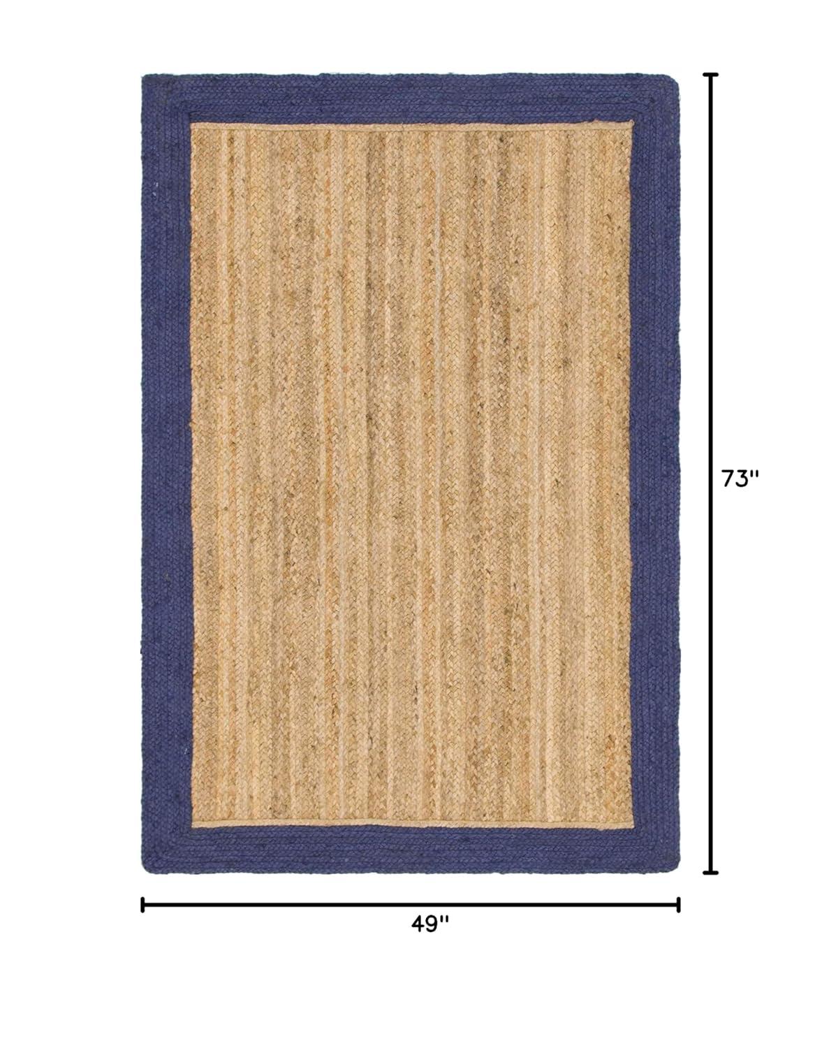 Unique Loom 4' 1 x 6' 1 Goa Braided Jute Rectangle Area Rug