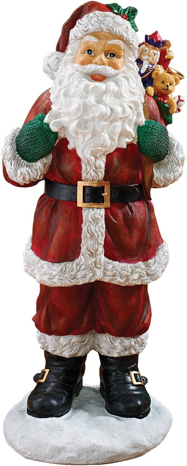 Design Toscano A Visit from Santa Claus Holiday Statue