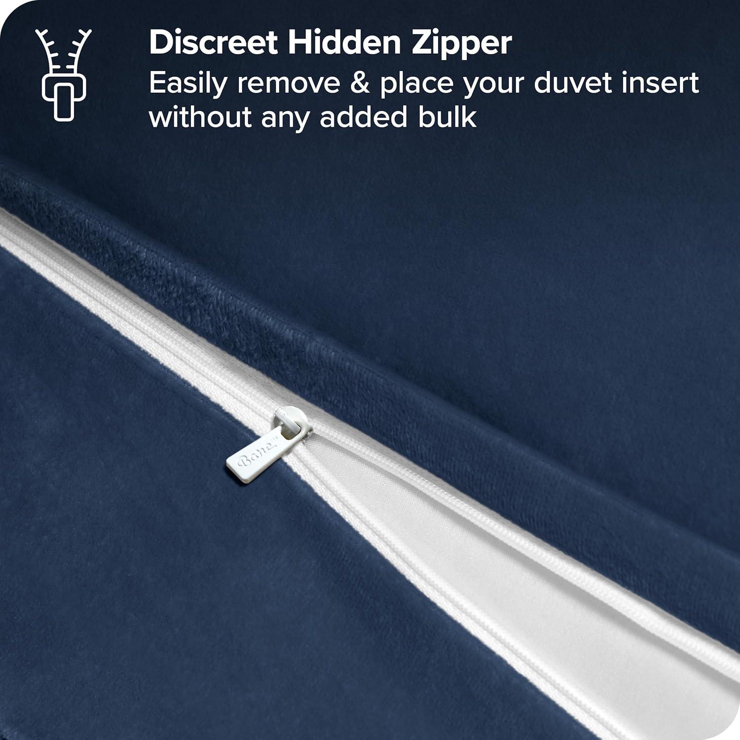 Bare Home Shaggy Fleece Plush Duvet Cover