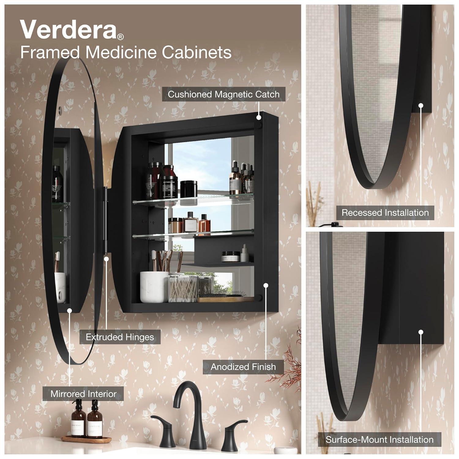 Essential Capsule Wall Mirror, Bathroom/Vanity Mirror with Frame