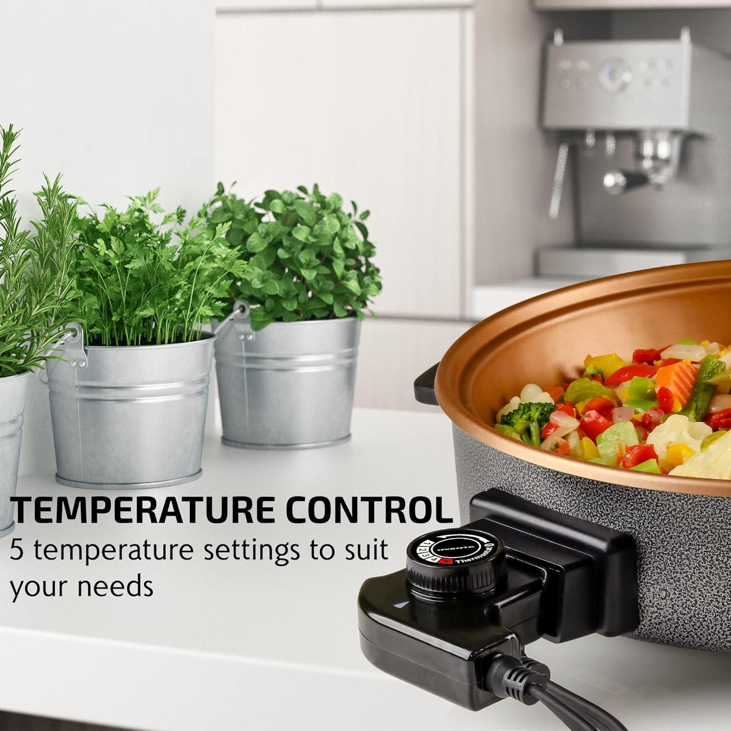 Ovente OVENTE 12" Electric Skillet and Frying Pan