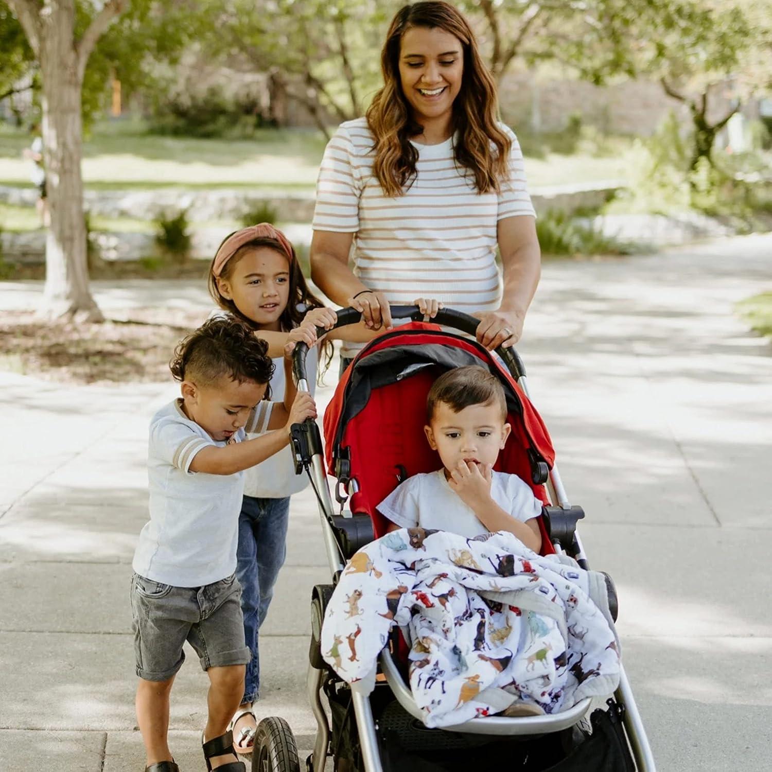 Little Unicorn Cotton Muslin Baby Receiving Quilt - Woof