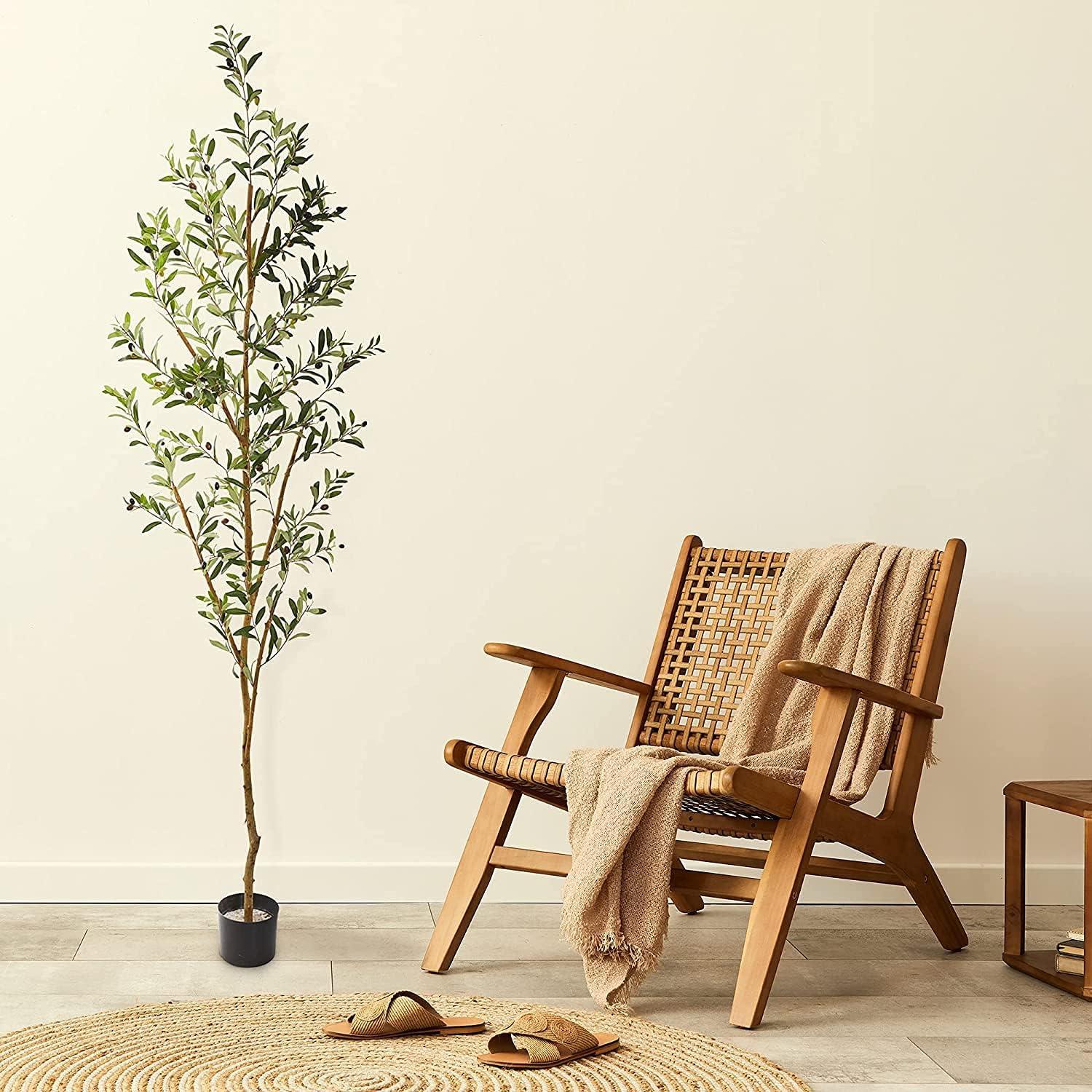 Nearly Natural 82-in Artificial Olive Tree