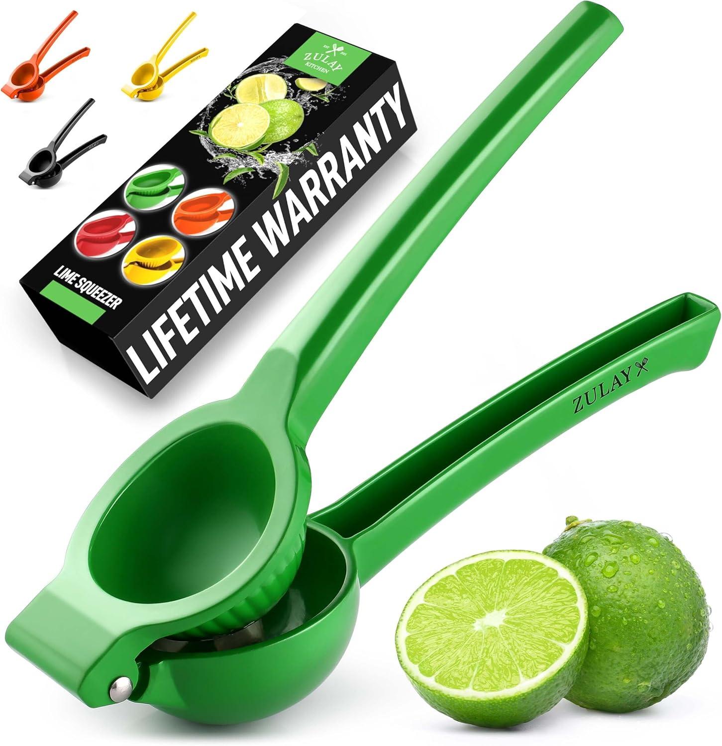 Green Aluminum Manual Citrus Lime Squeezer