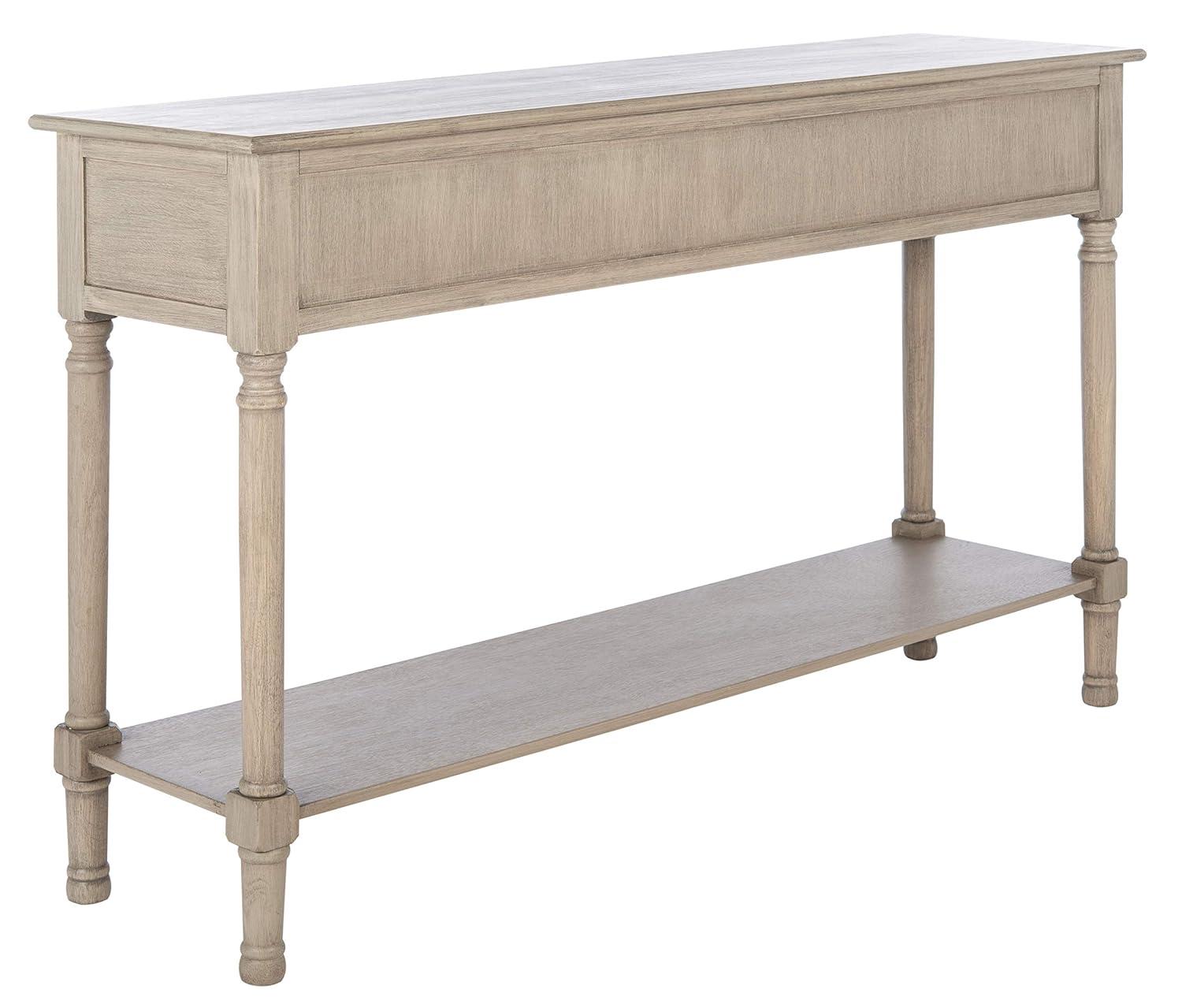 Landers 3 Drawer Console Table - Greige - Safavieh