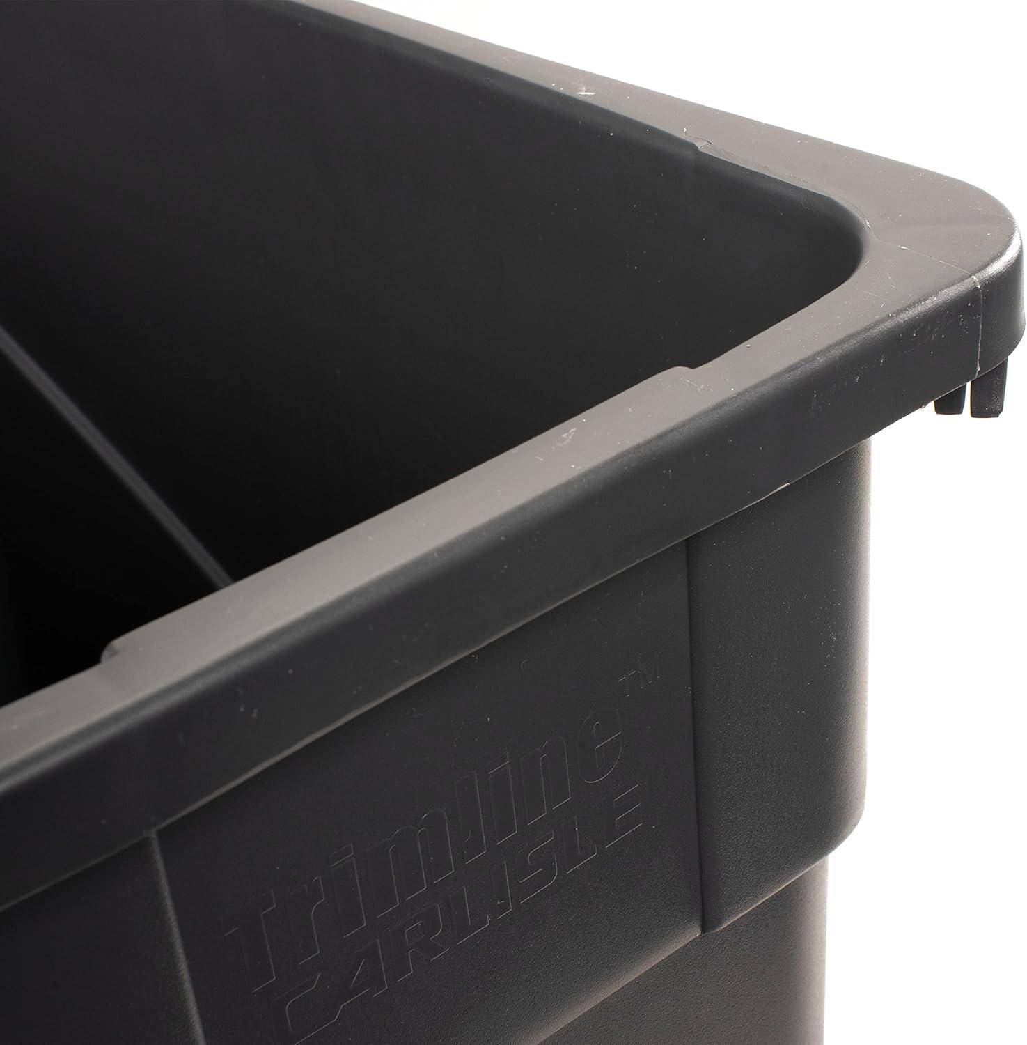 Carlisle 34201523 TrimLine Rectangle Waste Container Trash Can Only, 15 Gallon, Gray