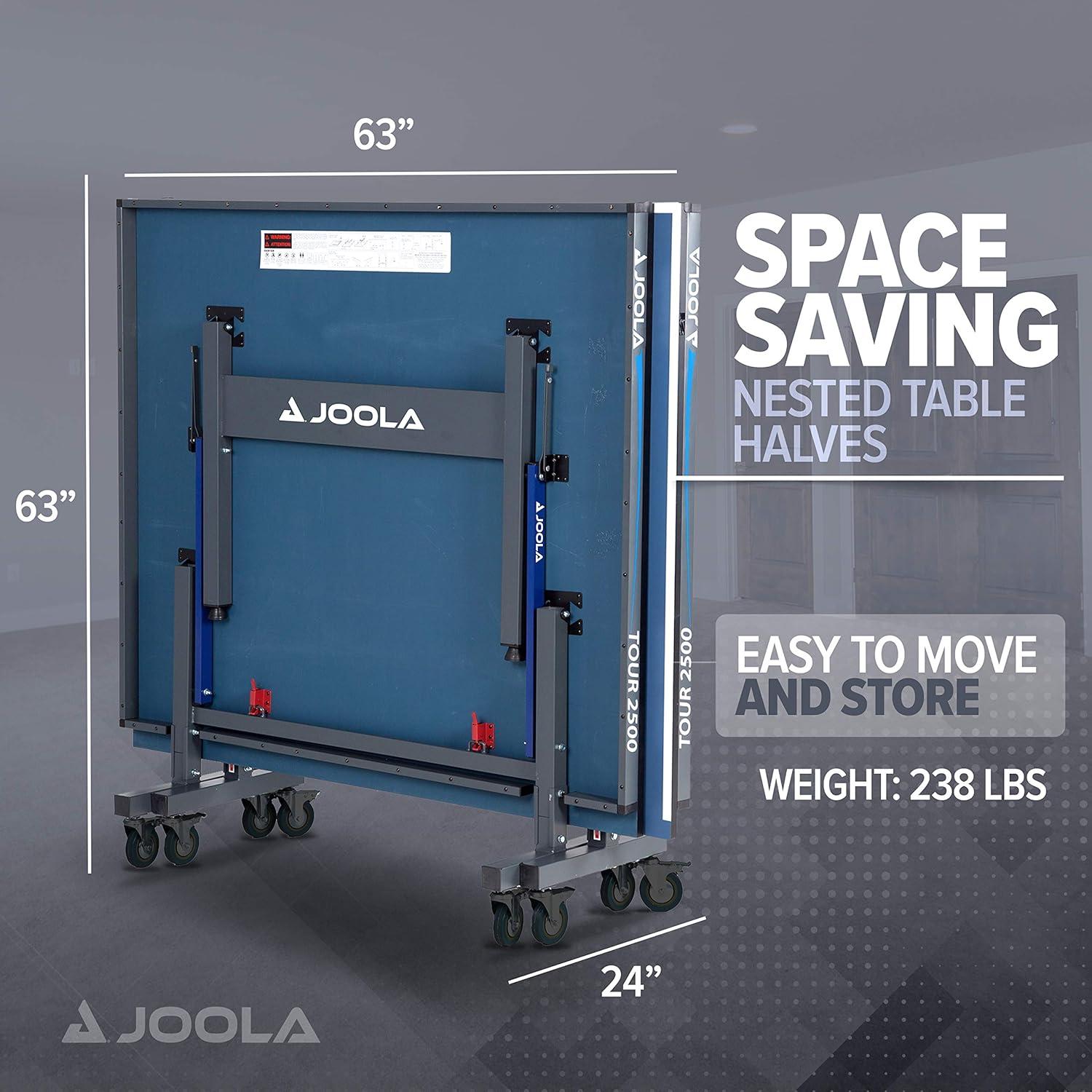 Joola USA JOOLA Tour Regulation Size Foldable Indoor Table Tennis Table